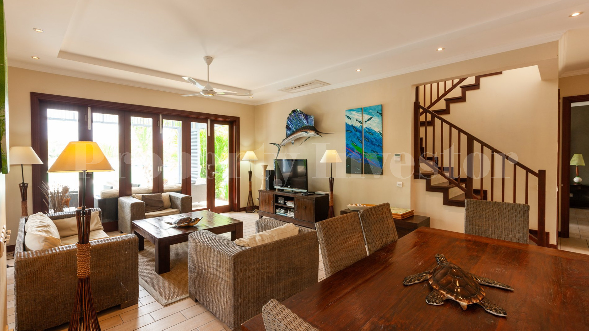 Spacious 4 Bedroom Waterfront Maison with Private Mooring for Sale on Eden Island, Seychelles