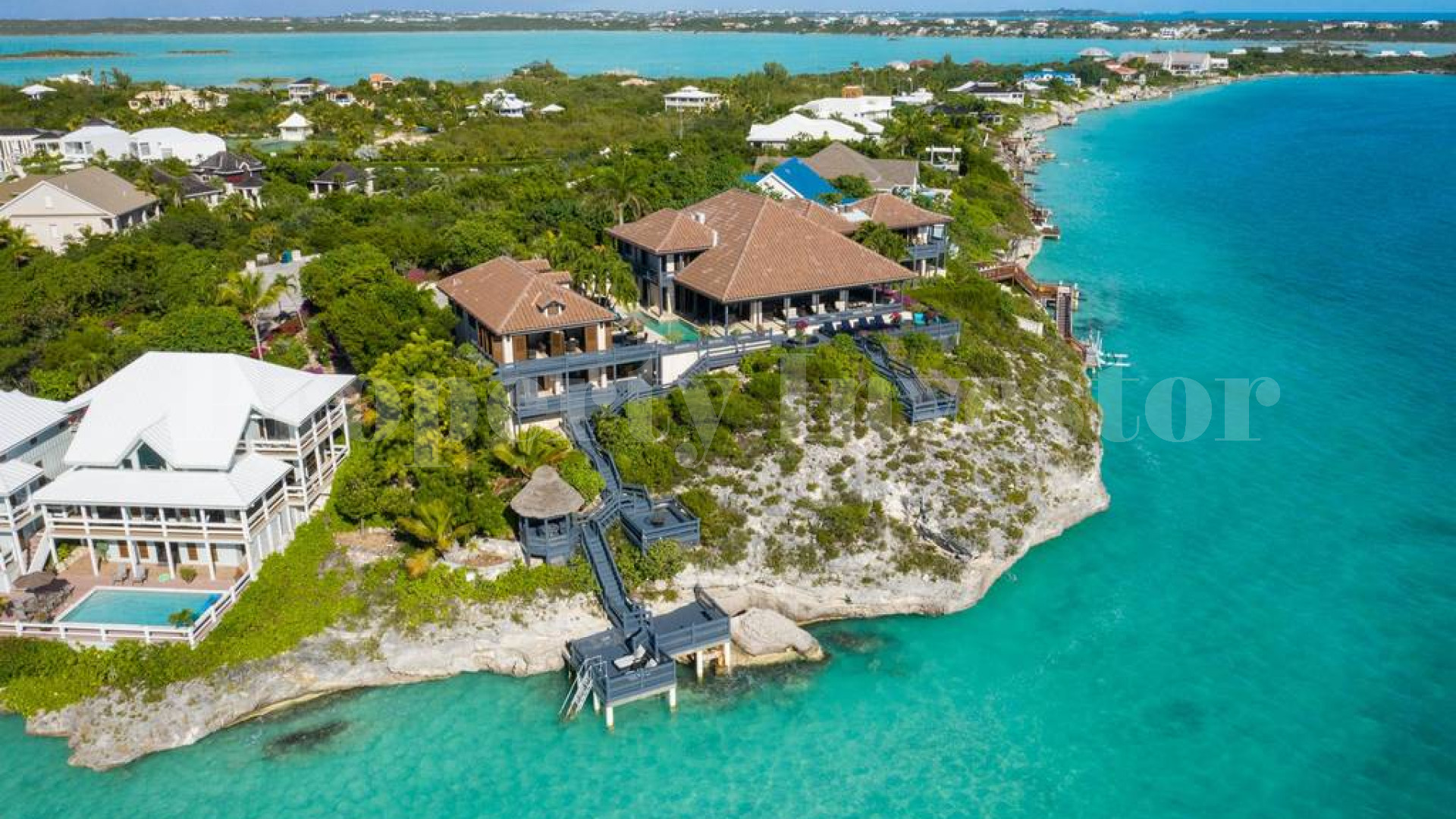 Incredible 6 Bedroom Luxury Oceanview Villa with Private Beach Access for Sale in Sapodilla Bay, Turks & Caicos