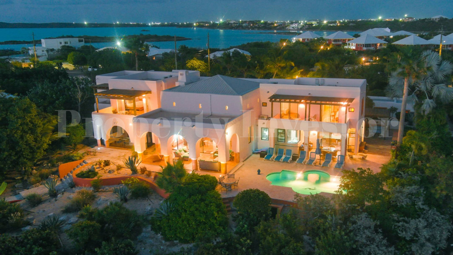 Exceptional 7 Bedroom Luxury Moroccan Style Beachfront Villa for Sale on Sapodilla Bay Beach, Turks & Caicos