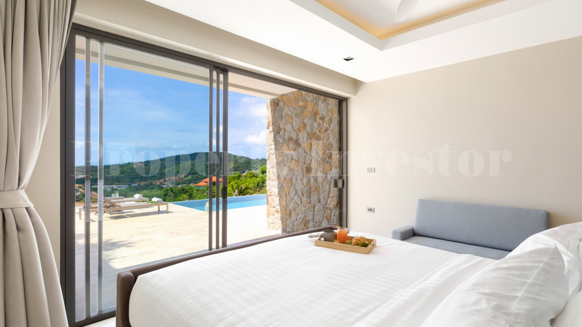 Фантастическая роскошная дизайнерская вилла с 4 спальнями с видом на море на о. Самуи