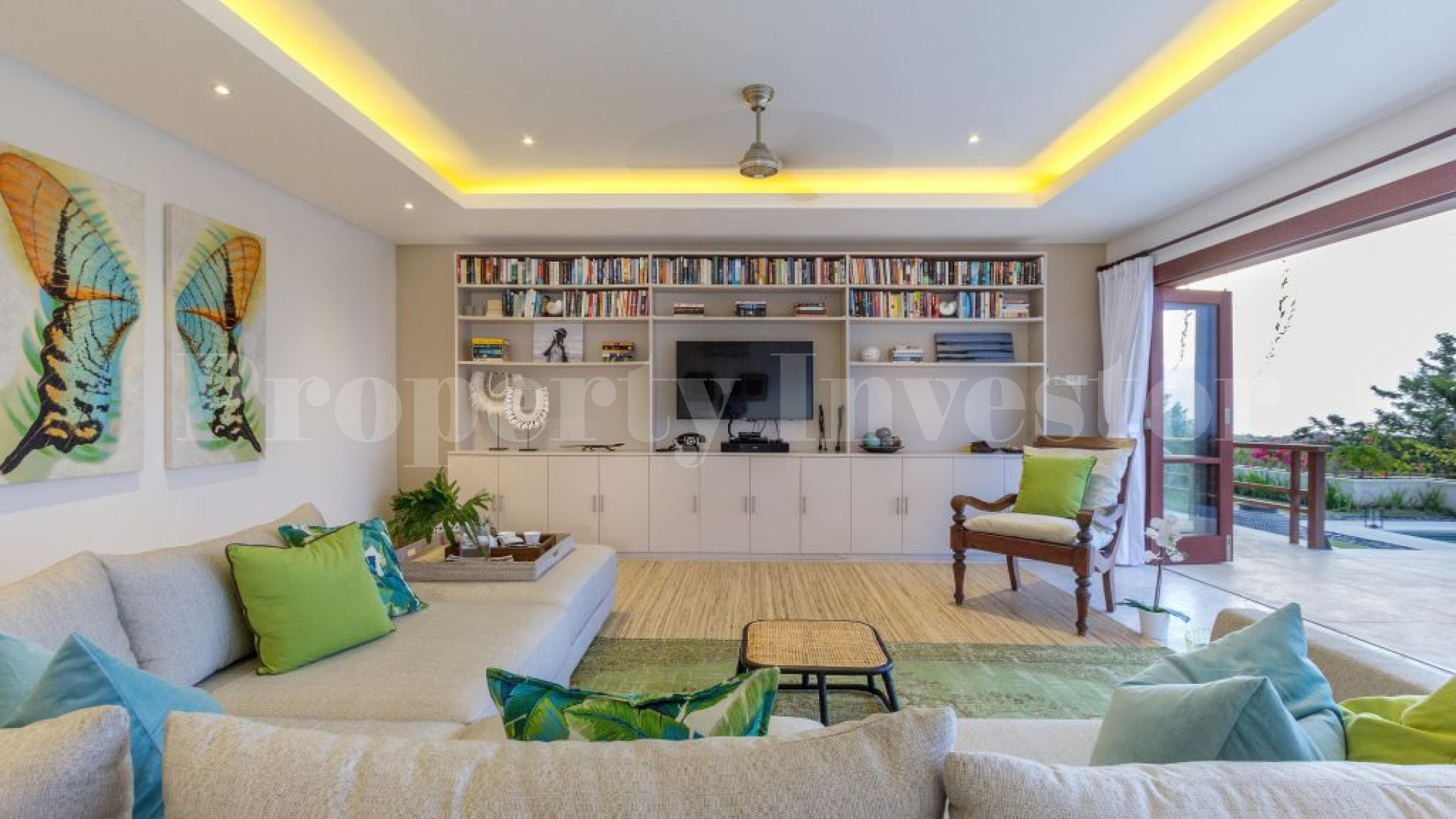 6 Bedroom Luxury Hillside Villa with Unobstructed Ocean Views for Sale in Bukit, Bali