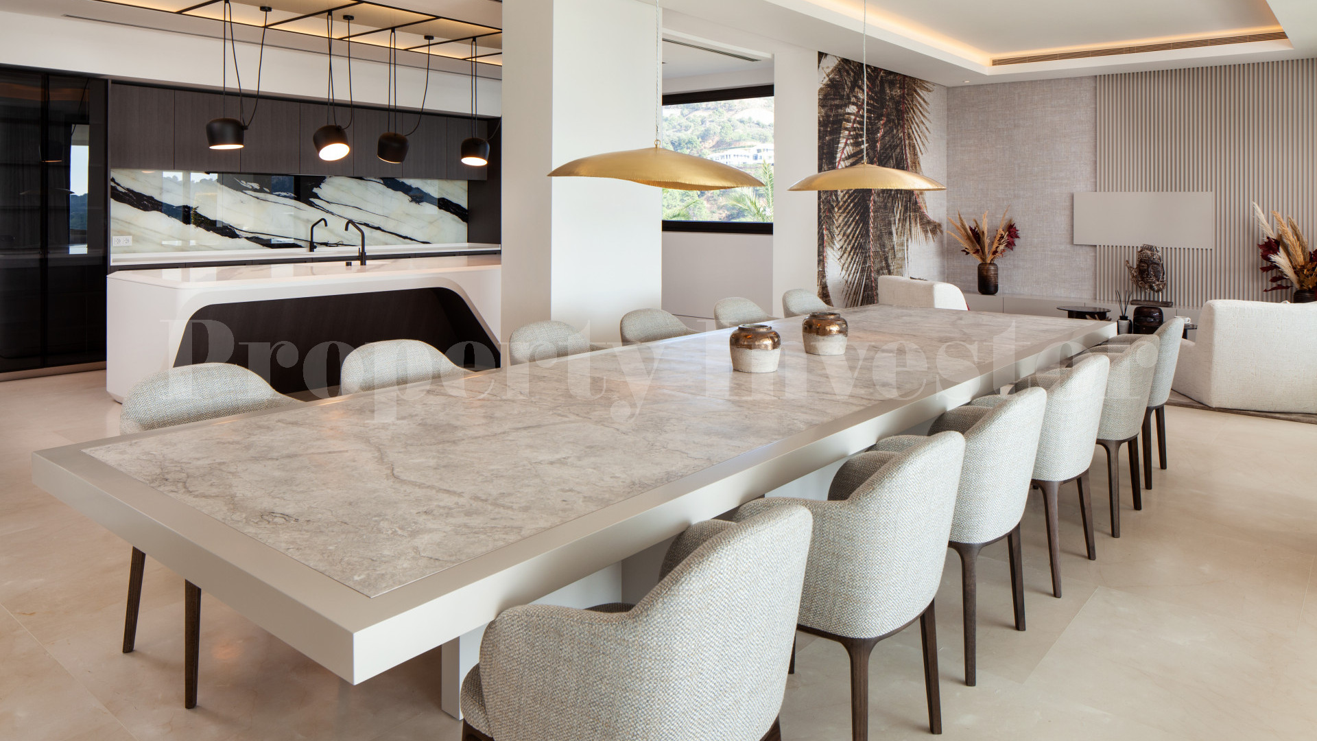 Эксклюзивная роскошная вилла на 9 спален на холме с потрясающими видами на сады, горы и море в Ла Загалета, Марбелья, Испания