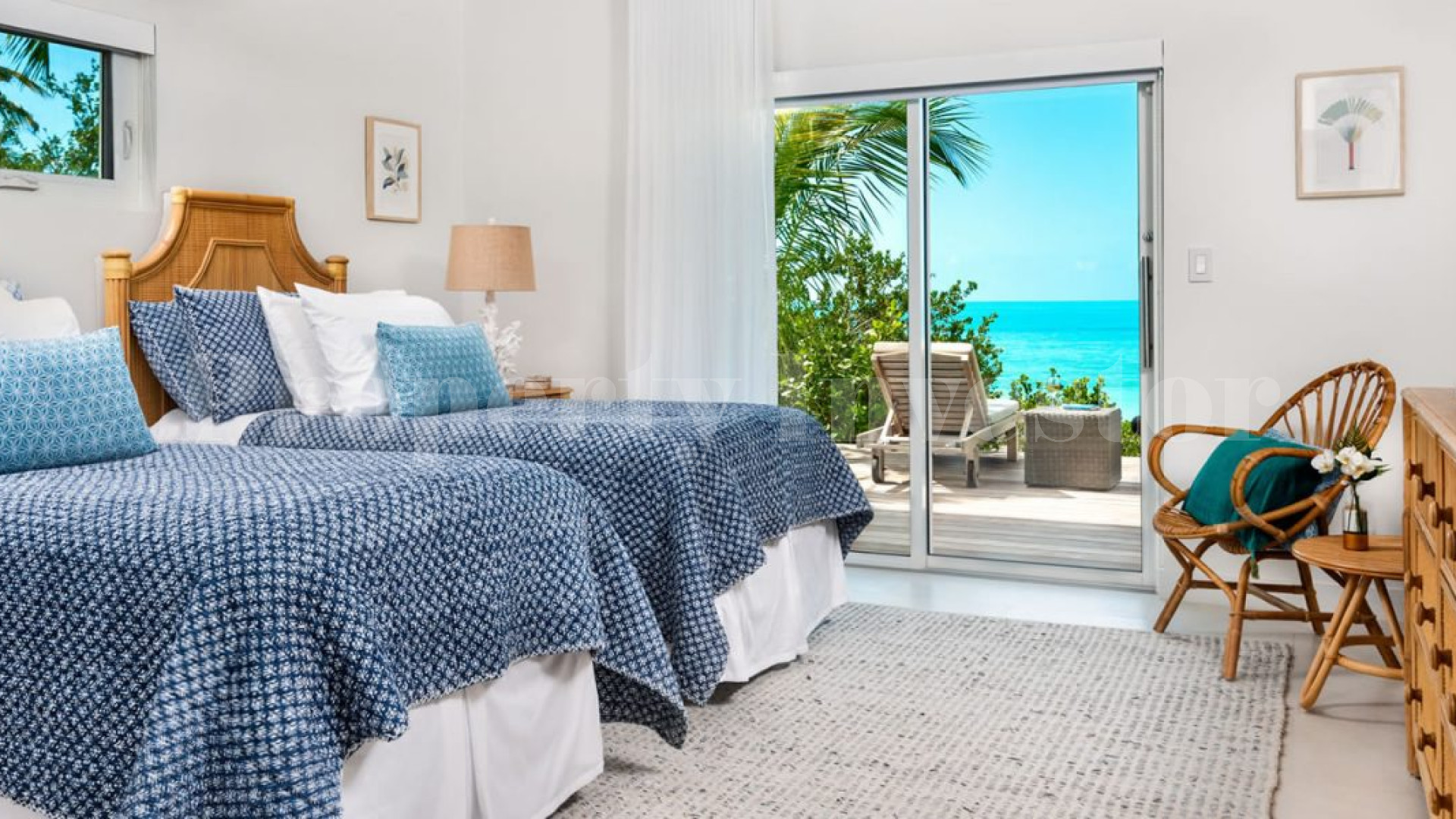 Upscale 4 Bedroom Caribbean Style Oceanfront Villa for Sale in Turks & Caicos