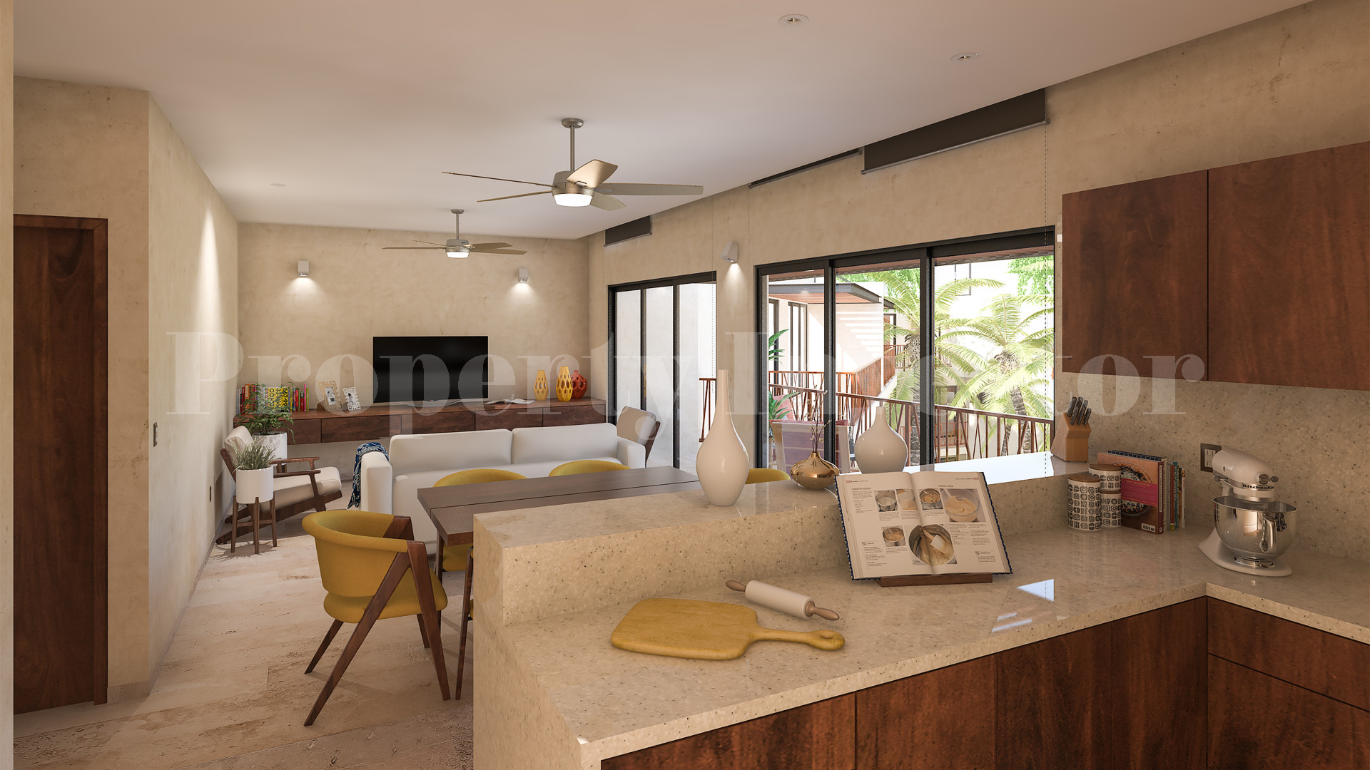 2 Bedroom Boutique Apartment with Garden in Tulum (C-001)