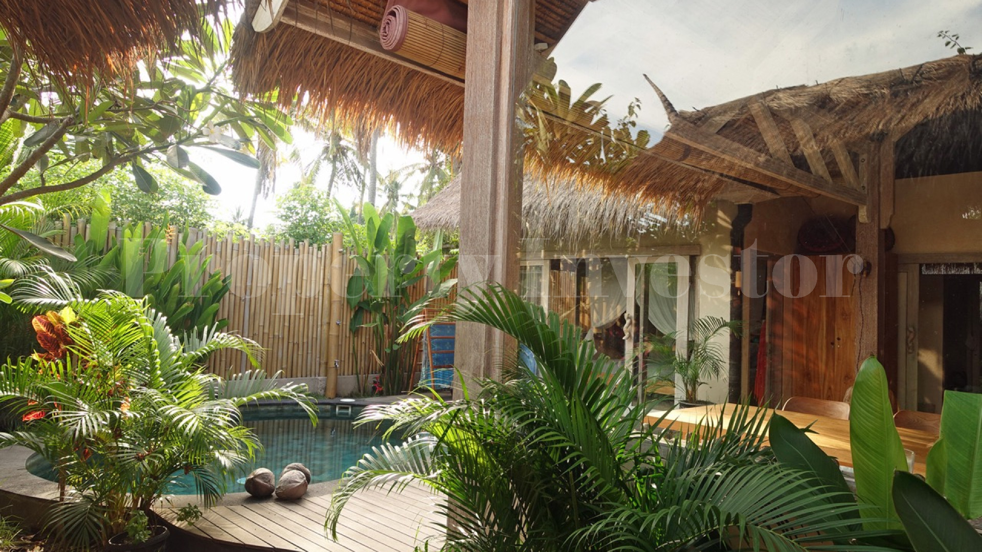 Unique Boutique Island Hotel with 4 Private Villas for Sale on Gili Air, Indonesia