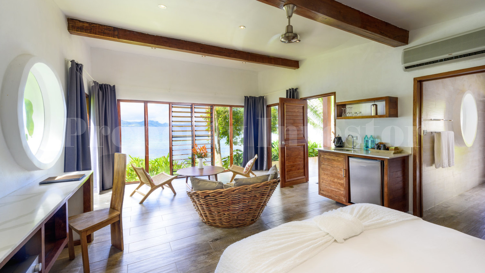 Award Winning 8 Villa Boutique Island Resort for Sale on the Rainbow Reef, Fiji