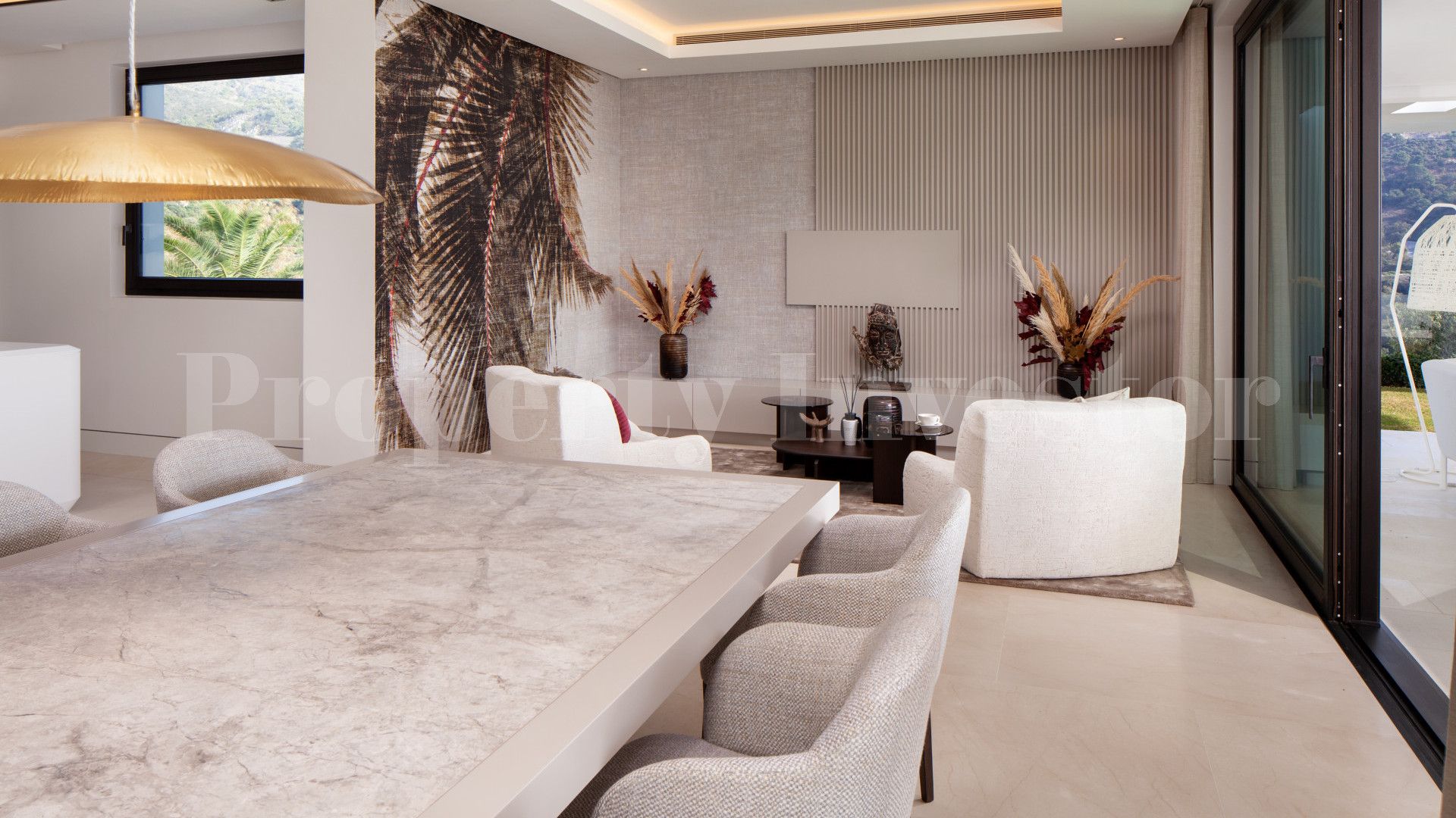 Эксклюзивная роскошная вилла на 9 спален на холме с потрясающими видами на сады, горы и море в Ла Загалета, Марбелья, Испания