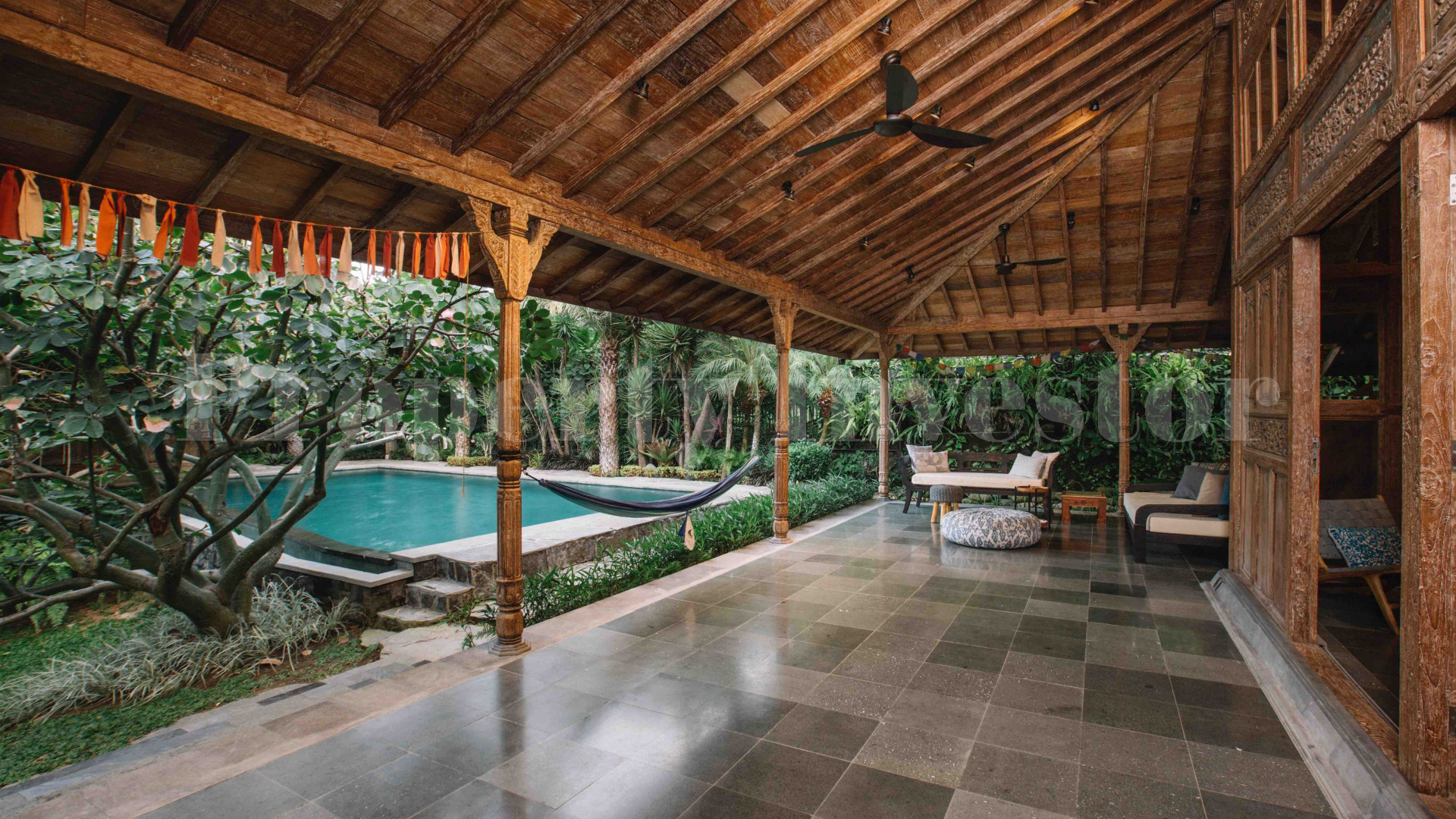 Stunning 3 Bedroom Luxury Joglo Villa with Traditional Javanese Flare for Sale in Pererenan, Bali