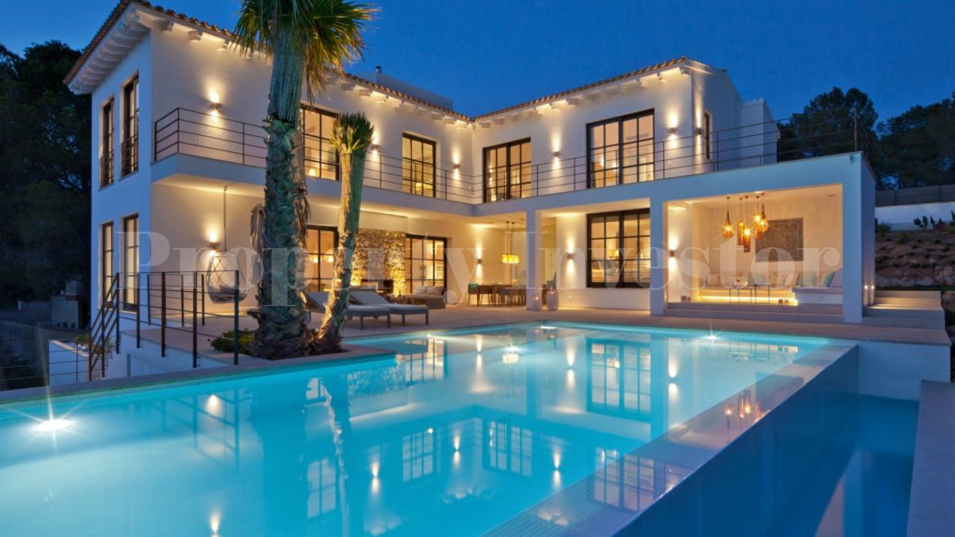 Modern 4 Bedroom Villa with Exclusive Design Concept & Partial Sea Views in Port Andratx