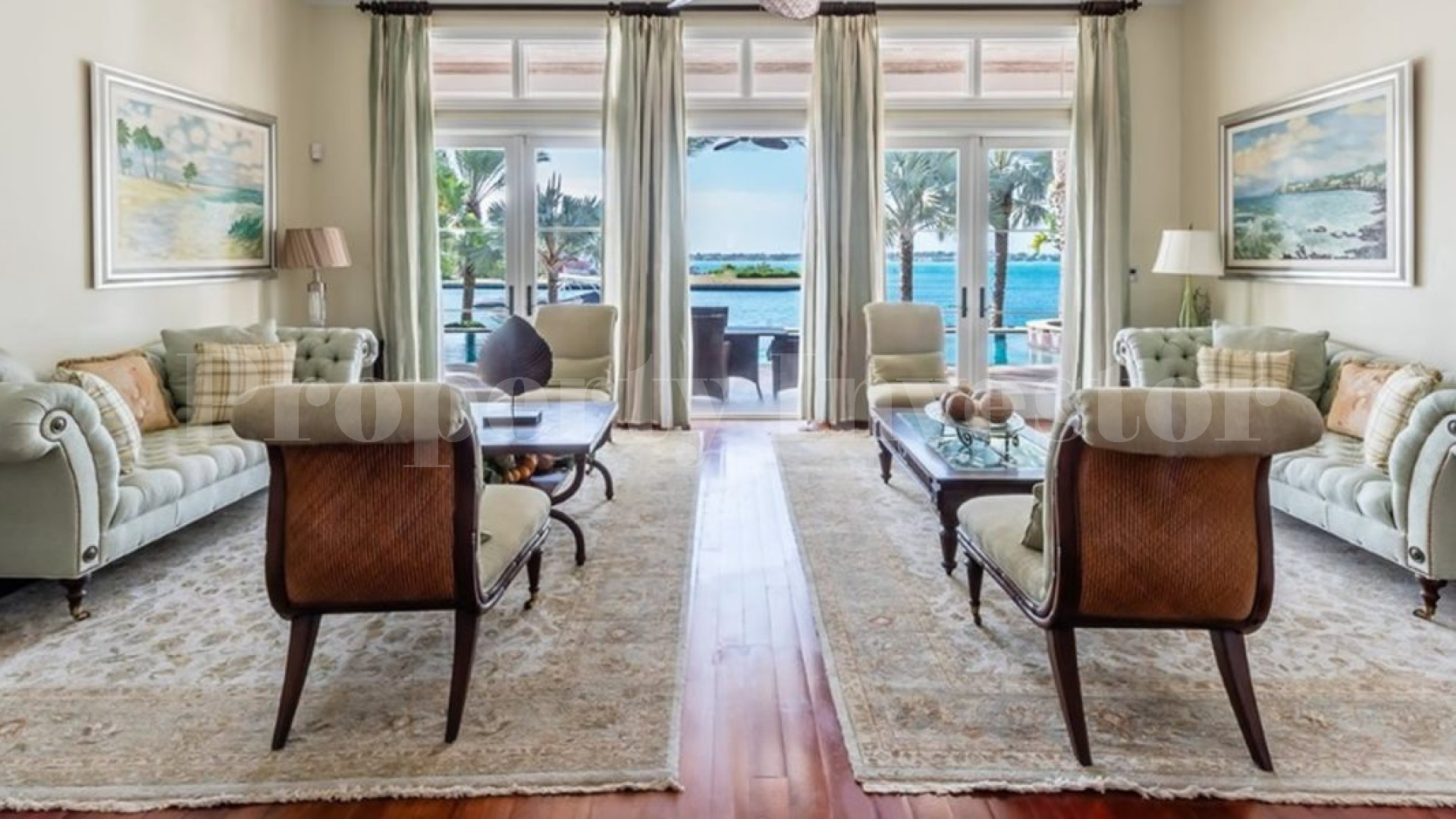 Impressive 6 Bedroom Luxury Oceanfront Villa Located in Prestigious Gated Community for Sale on Paradise Island, Bahamas
