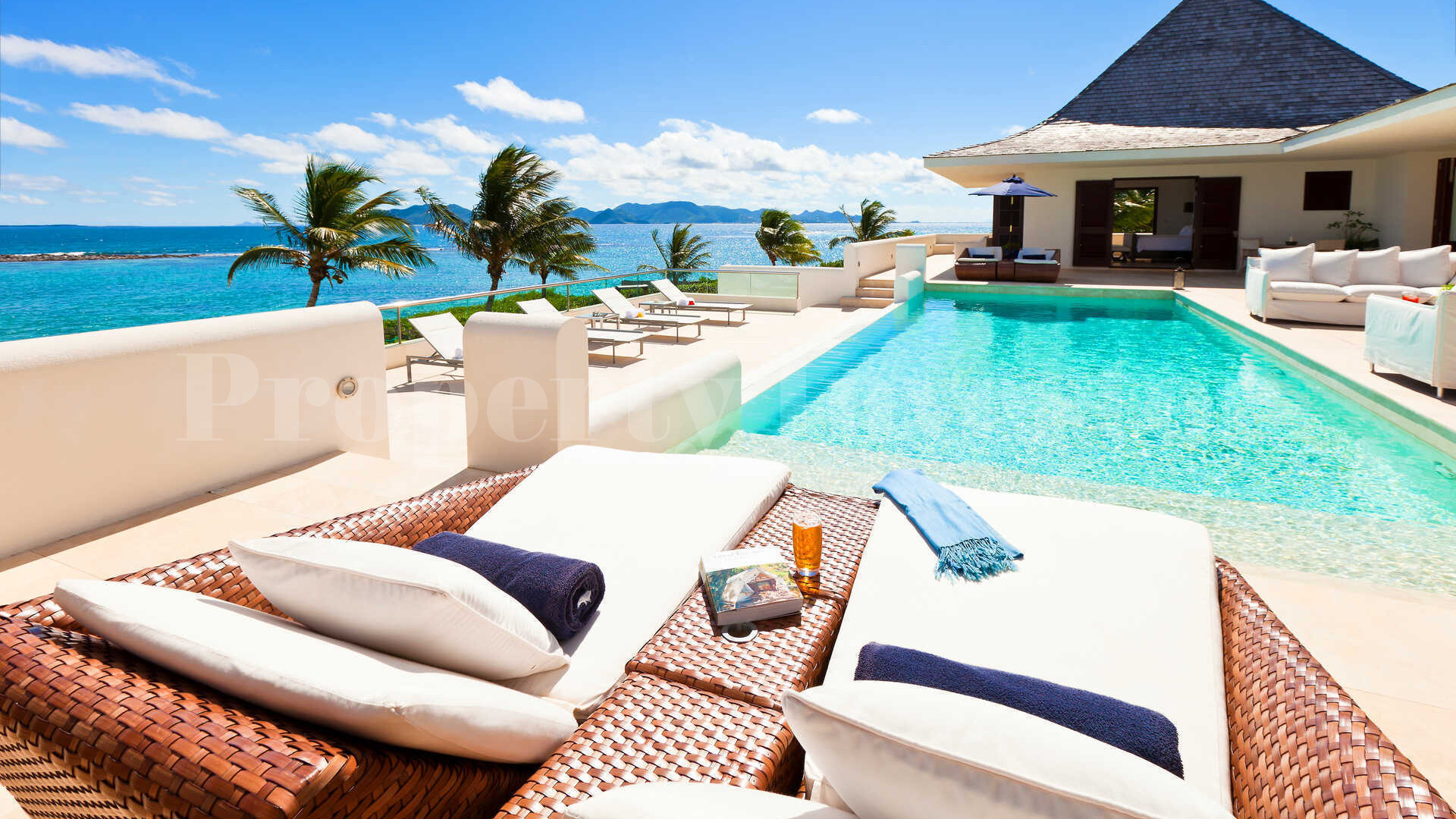 Stunning 10 Bedroom Modern Luxury Beachfront Villa in Anguilla