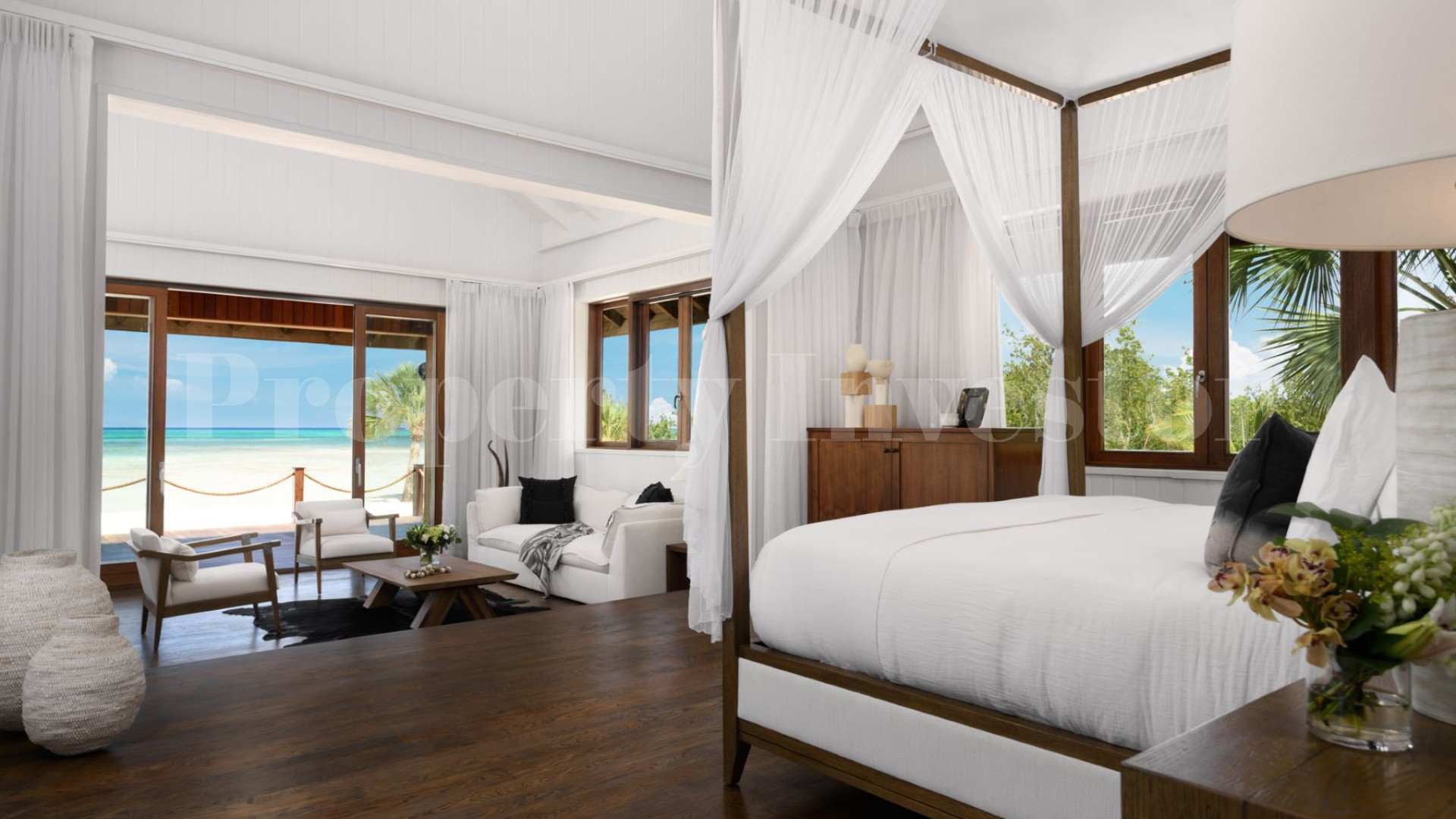 Exceptional 3 Bedroom Luxury Beachfront Estate for Sale on Parrot Cay, Turks & Caicos