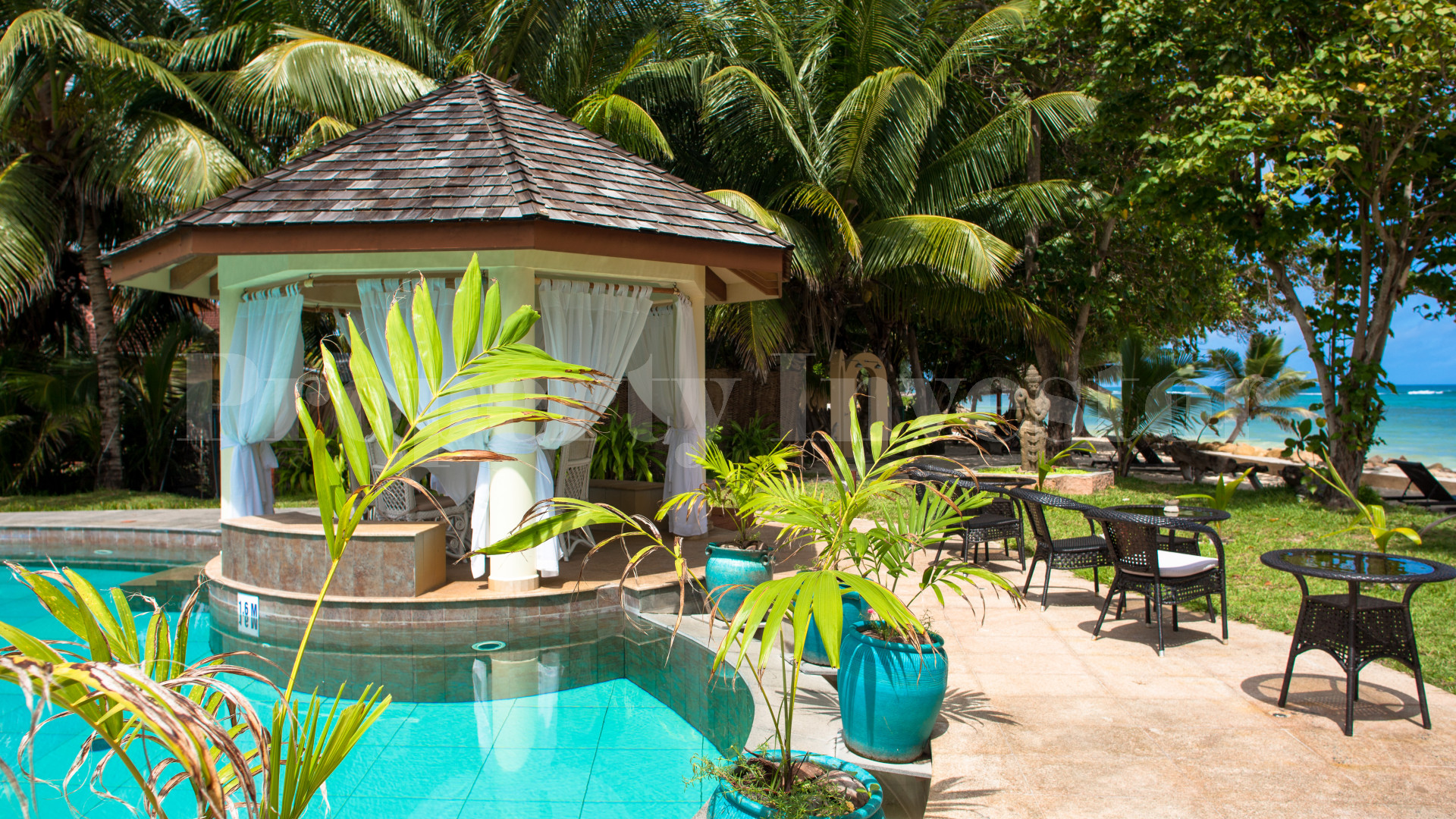 Beautiful 4* Star Boutique Beachfront Island Hotel with 26 Suites for Sale on Praslin Island, Seychelles