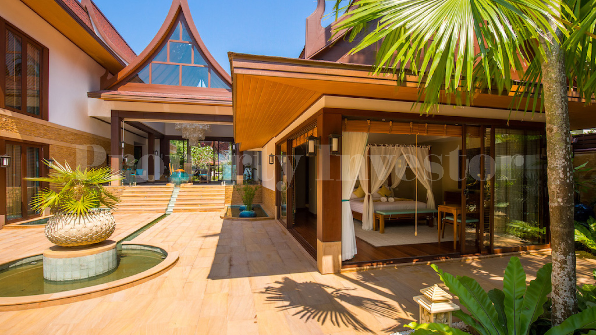 Tropical 5 Bedroom Luxury Thai Style Beach Villa for Sale in Samui