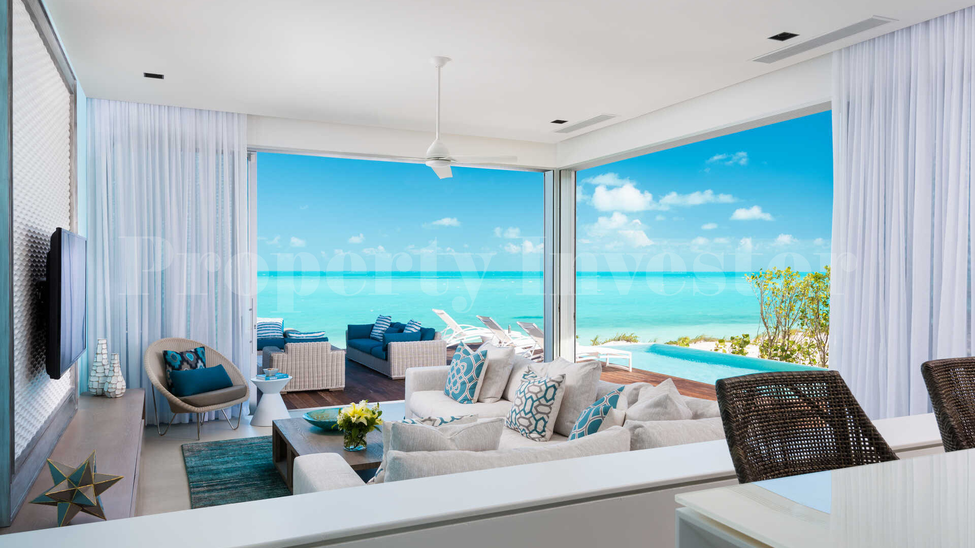 Gorgeous 15 Bedroom Private Beach Club Residence on Long Bay Beach, Turks & Caicos