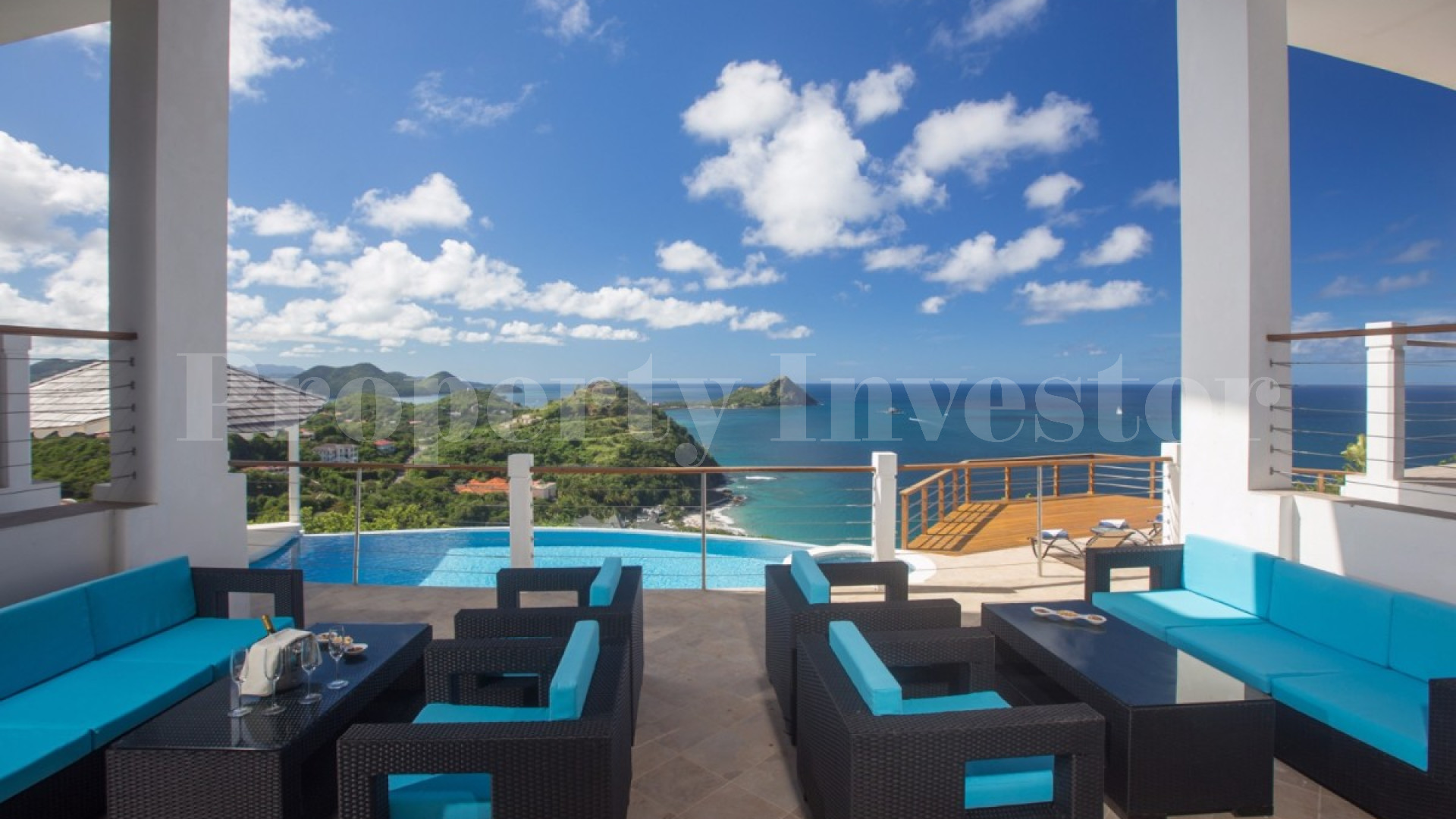 Stunning 6 Bedroom Hillside Designer Villa in St Lucia