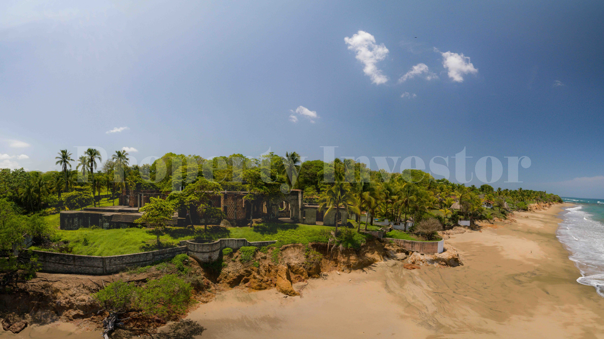 Magnificent 7 Bedroom Unfinished Beachfront Estate for Sale in Pedasi, Panama