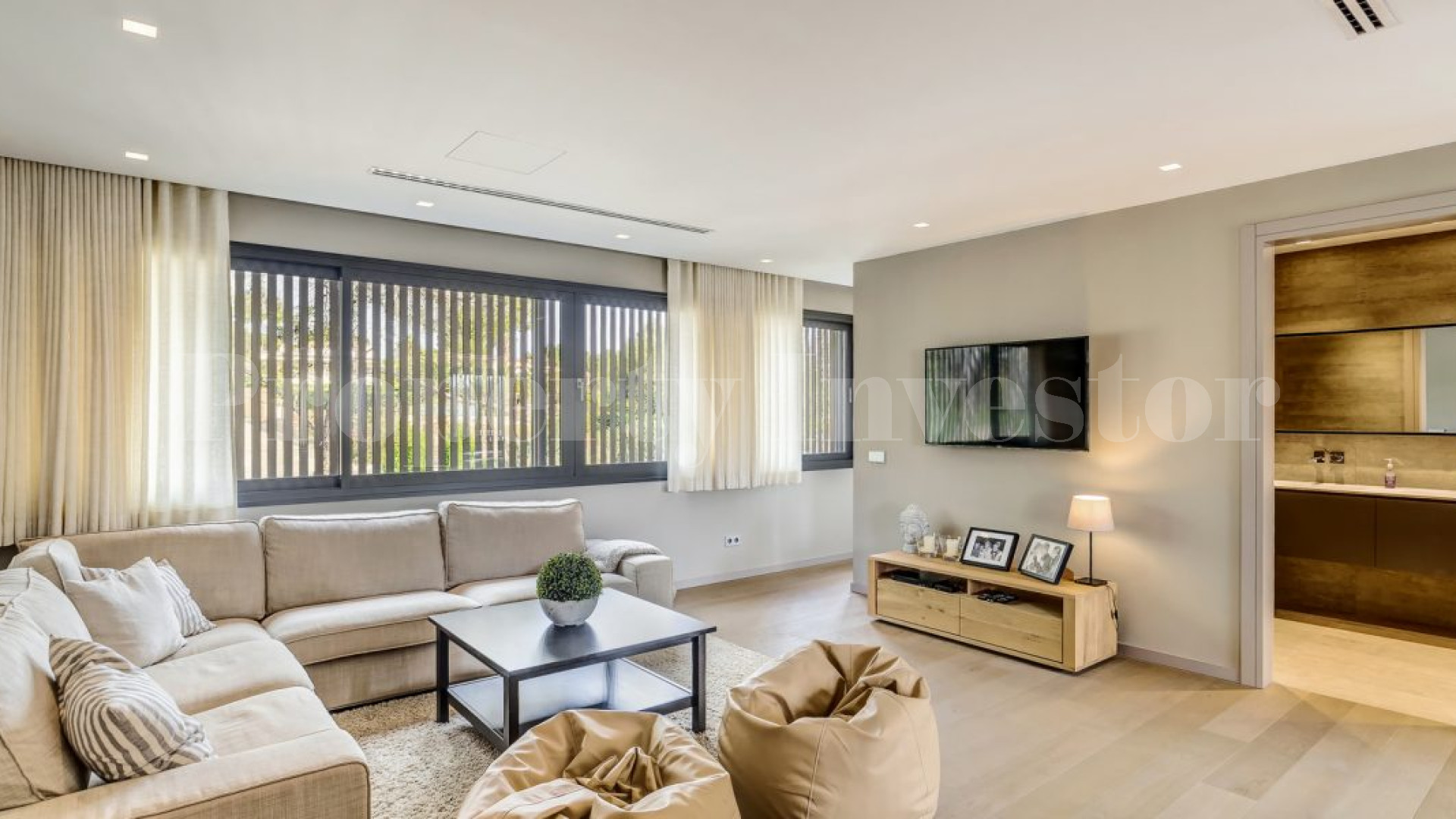 Chic 6 Bedroom Designer Sea View Villa in Sought After Location of Santa Ponsa