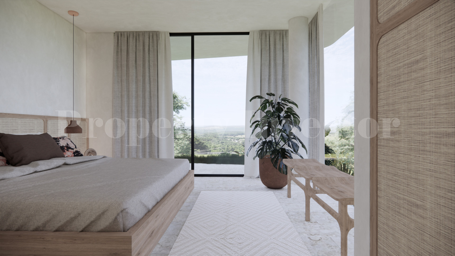 Продаётся современная роскошная вилла на 3 спальни с видом на океан под строительство от 395000$ в Улувату на Бали