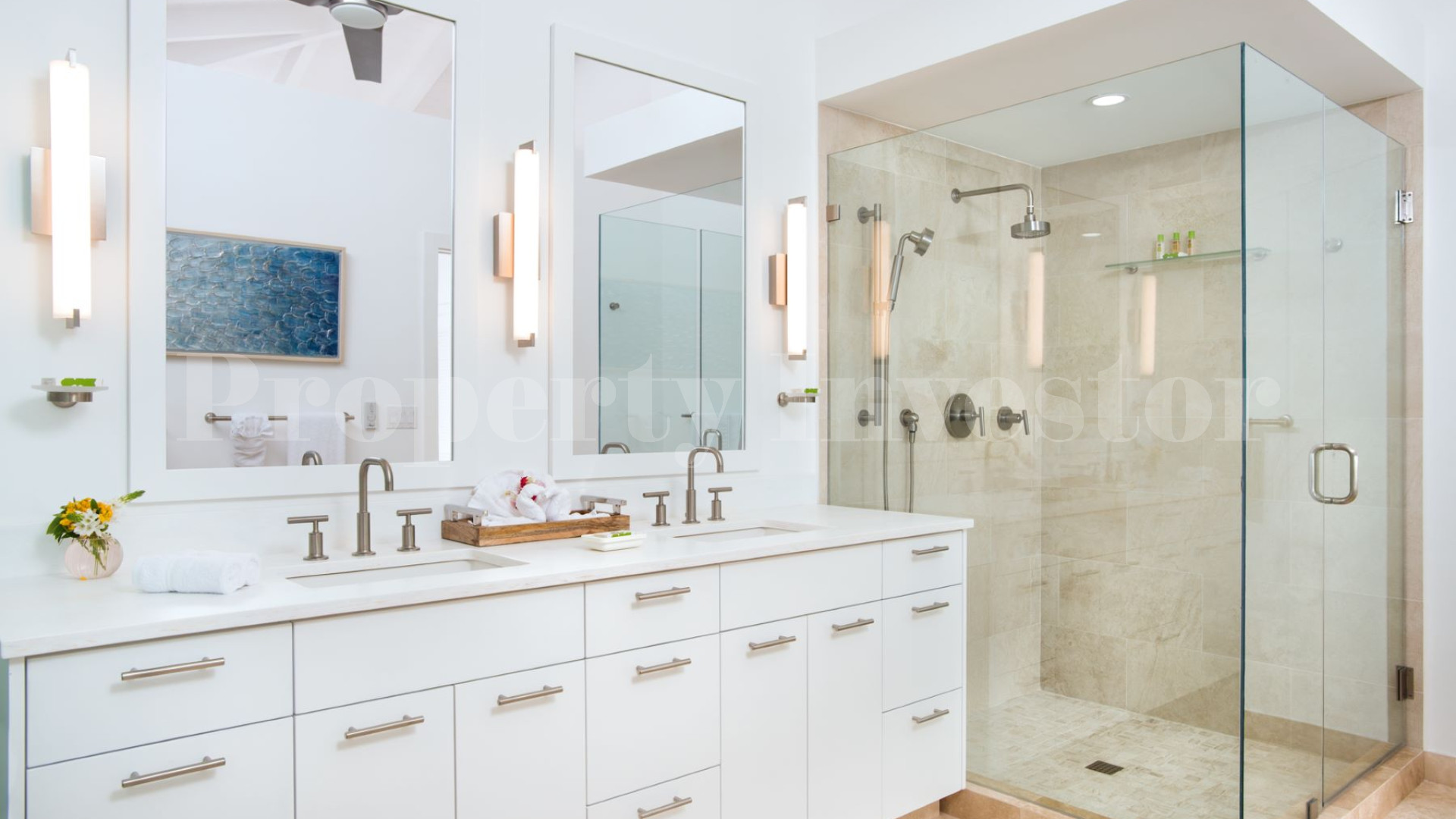 Beautiful 6 Bedroom Caribbean Style Luxury Beachfront Villa with Private Beach Access for Sale in Grace Bay, Turks & Caicos