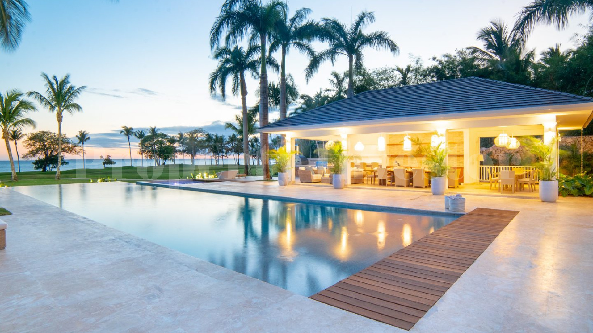 Modern Colonial 7 Bedroom Luxury Villa with Fabulous Golf & Ocean Views for Sale in La Romana, Dominican Republic