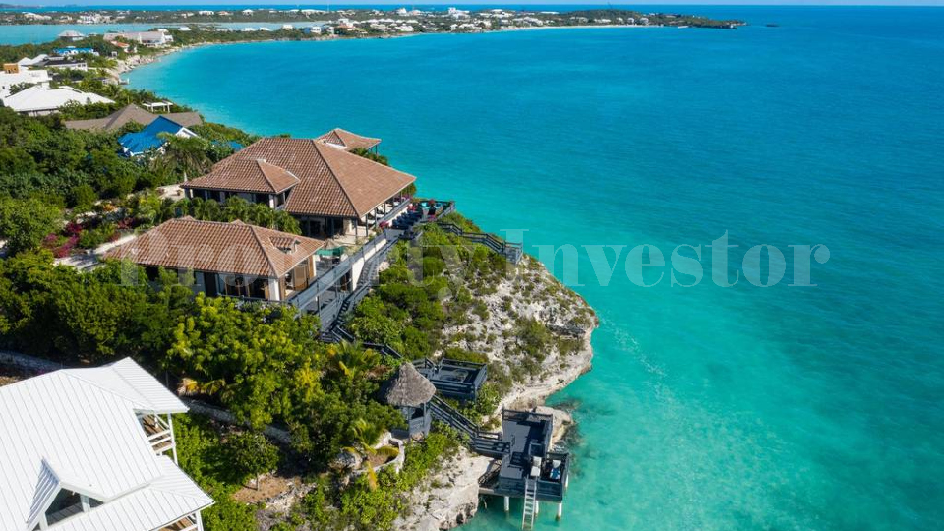 Incredible 6 Bedroom Luxury Oceanview Villa with Private Beach Access for Sale in Sapodilla Bay, Turks & Caicos