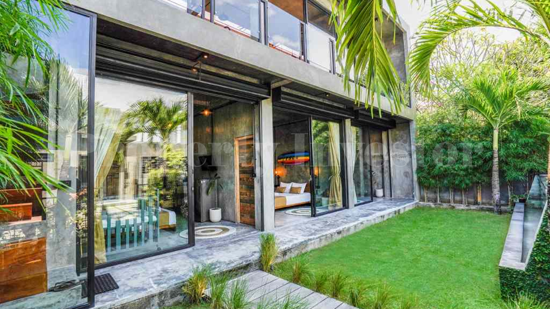Modern 3 Bedroom Concrete Industrial Style Villa for Sale in Umalas, Bali