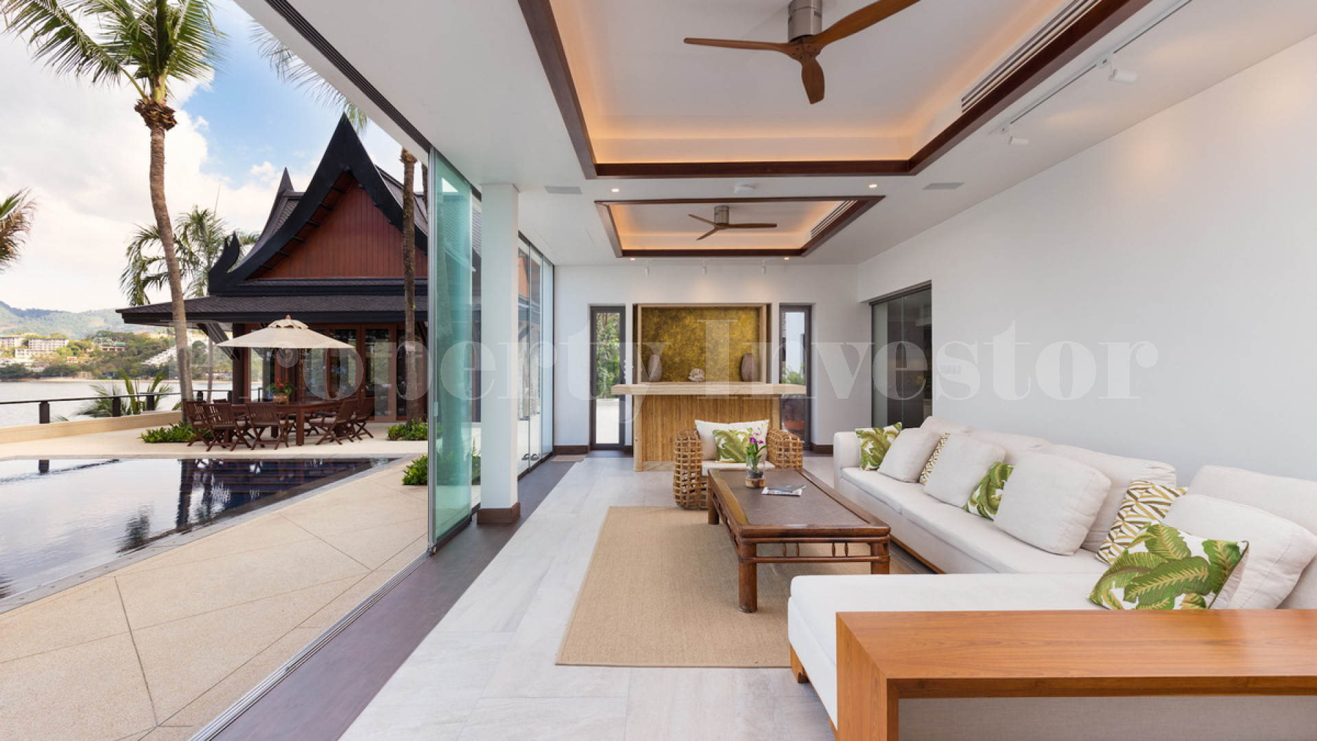 Stunning 6 Bedroom Modern Beachfront Thai Style Villa for Sale in Phuket