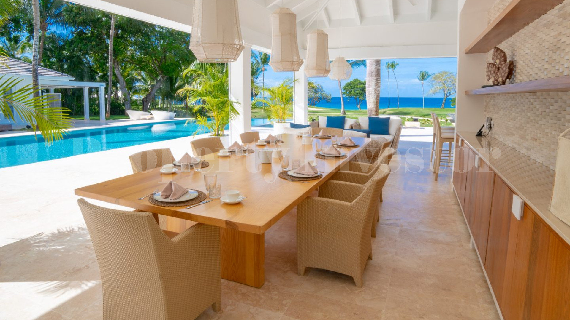 Modern Colonial 7 Bedroom Luxury Villa with Fabulous Golf & Ocean Views for Sale in La Romana, Dominican Republic