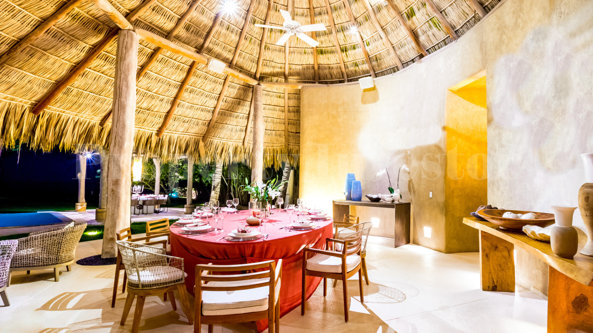 Unique 5 Bedroom "Organic" Luxury Oceanfront Villa with Amazing Ocean & Golf Views for Sale in Casa de Campo, the Dominican Republic