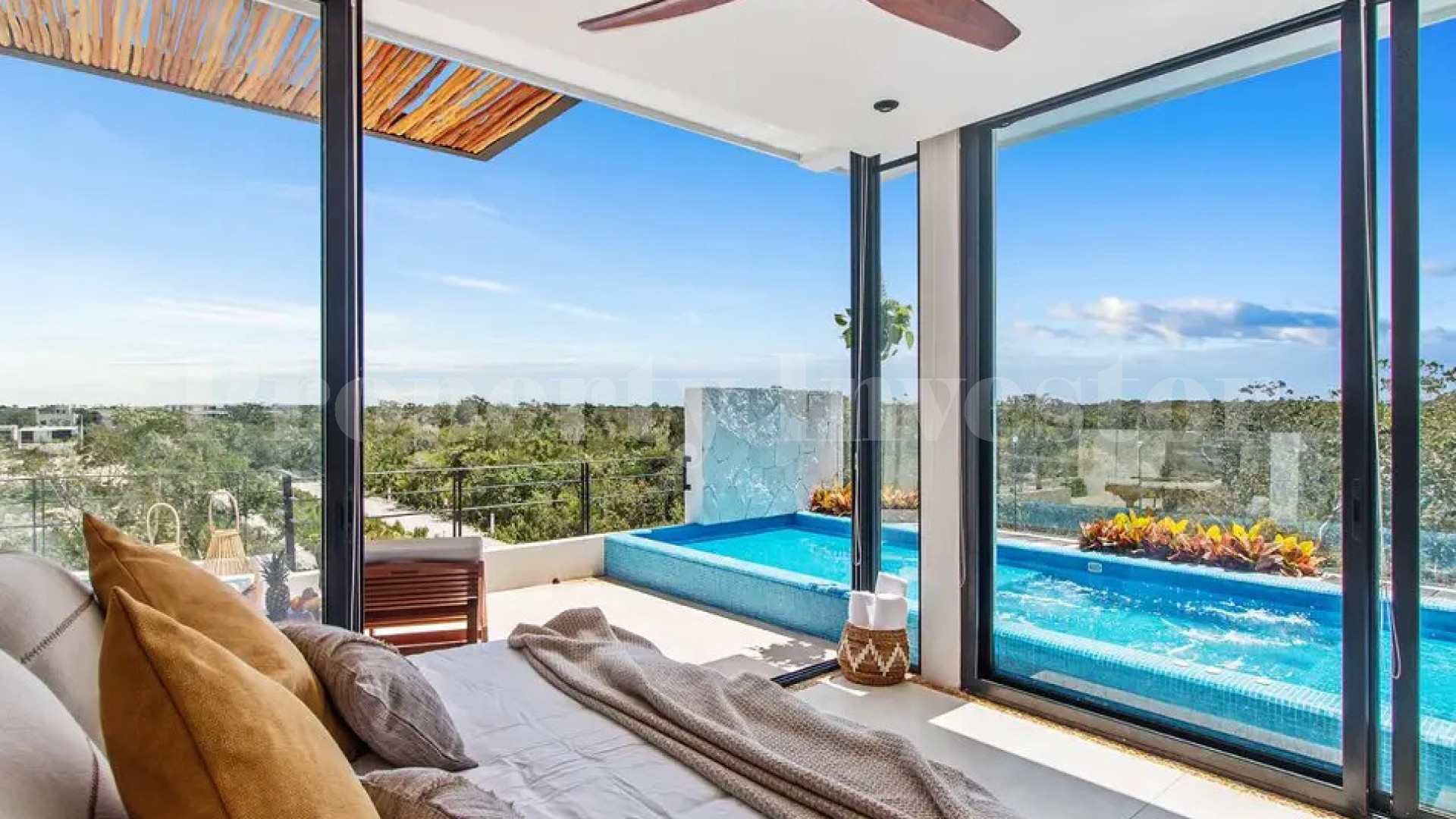 Fantastic 2 Bedroom Boutique Penthouse with Panoramic Jungle Views & Rooftop Pool for Sale in Tulum, Mexico