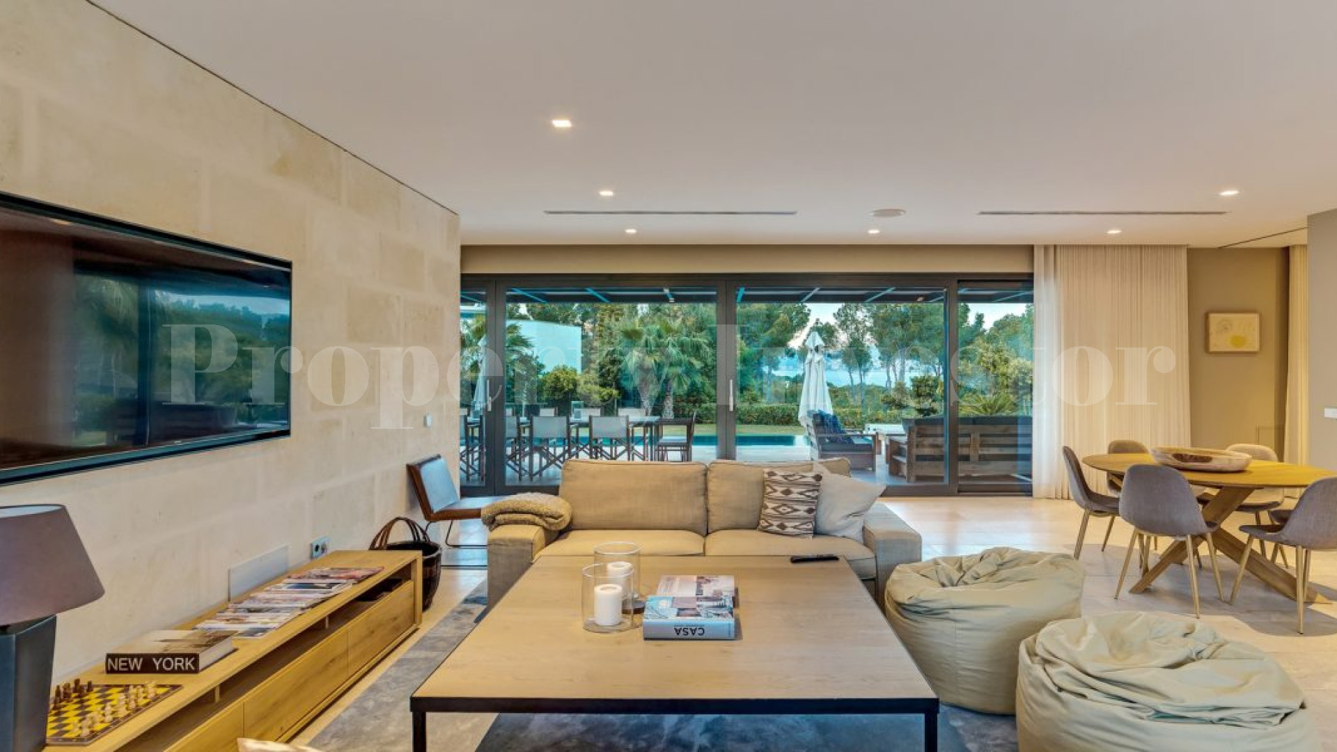 Chic 6 Bedroom Designer Sea View Villa in Sought After Location of Santa Ponsa