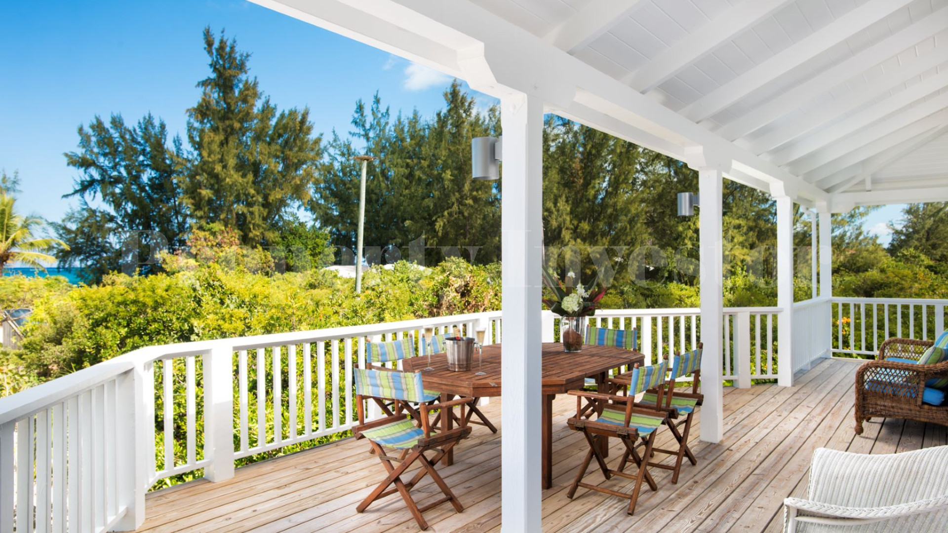 Beautiful 6 Bedroom Caribbean Style Luxury Beachfront Villa with Private Beach Access for Sale in Grace Bay, Turks & Caicos