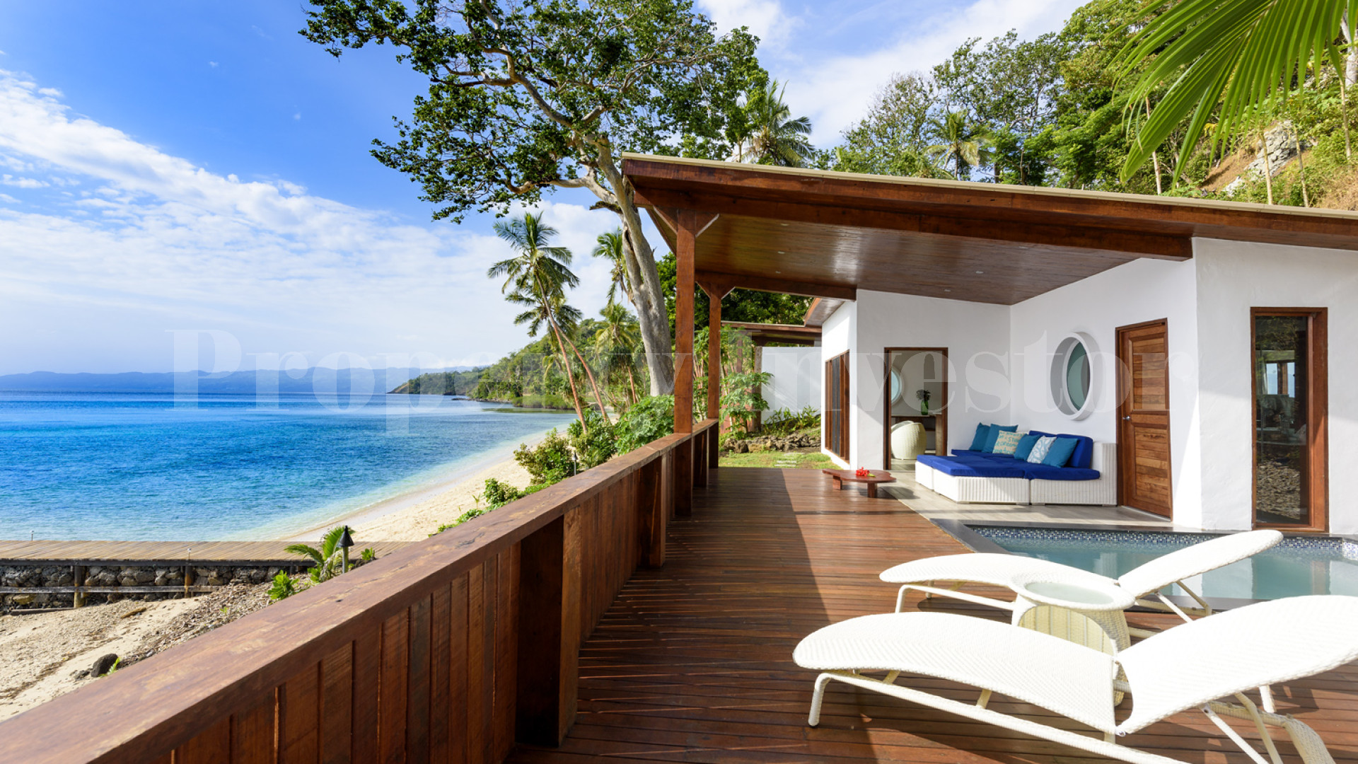 Award Winning 8 Villa Boutique Island Resort for Sale on the Rainbow Reef, Fiji