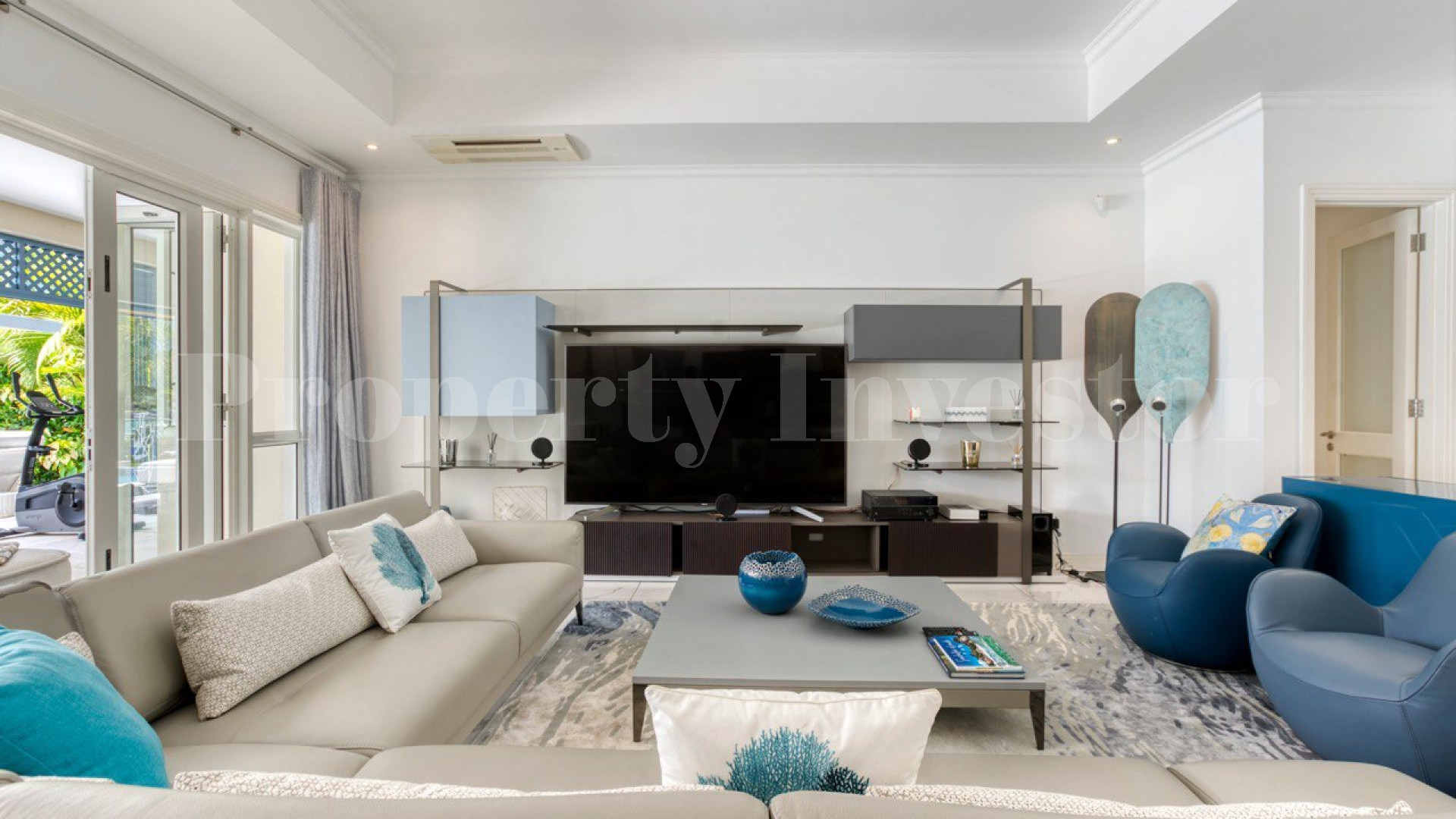 Custom Furnished 5 Bedroom Luxury Canal Front Villa with Private Cinema for Sale on Eden Island, Seychelles