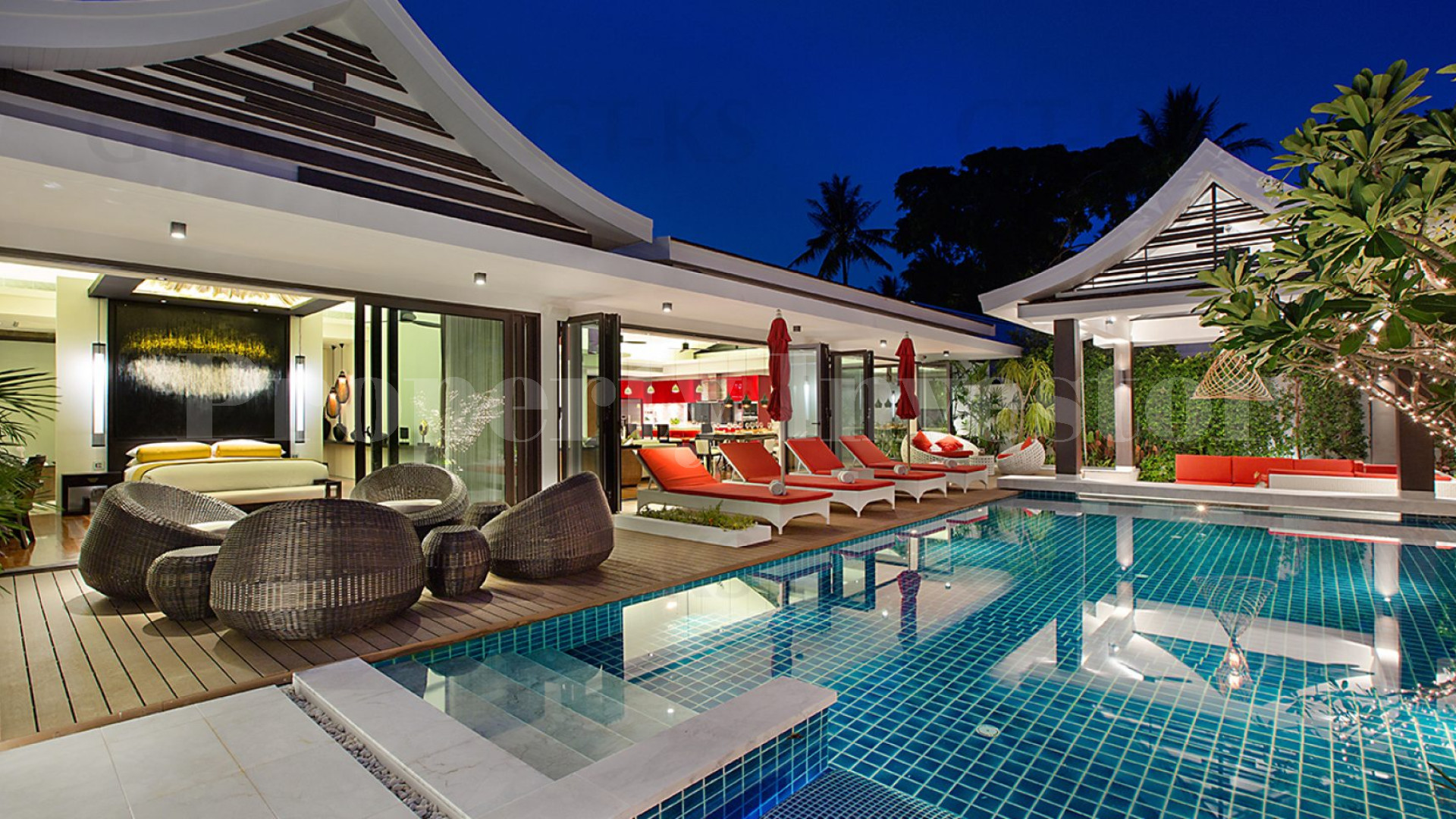 Unbelievable 5 Bedroom Luxury Beachfront Contemporary Thai Villa for Sale in Koh Samui, Thailand