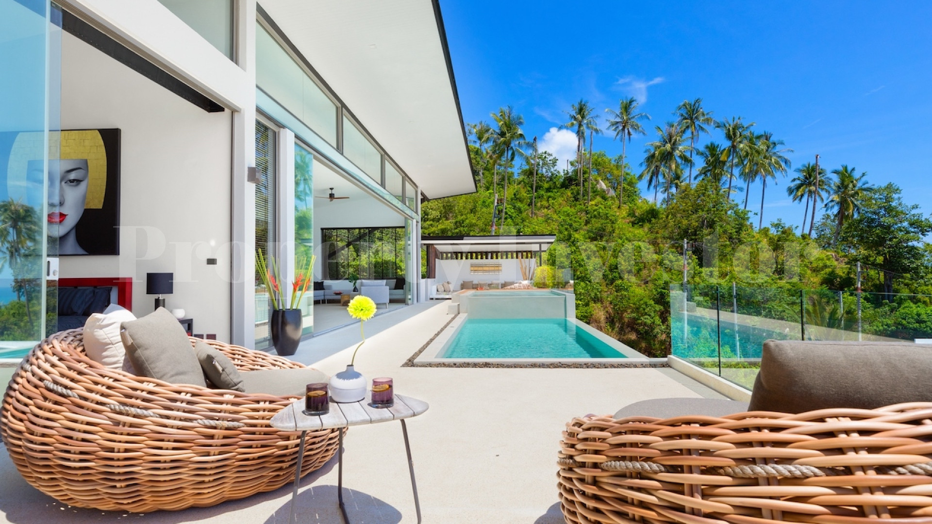 Modern 4 Bedroom Luxury Sea View Villa for Sale in Samui
