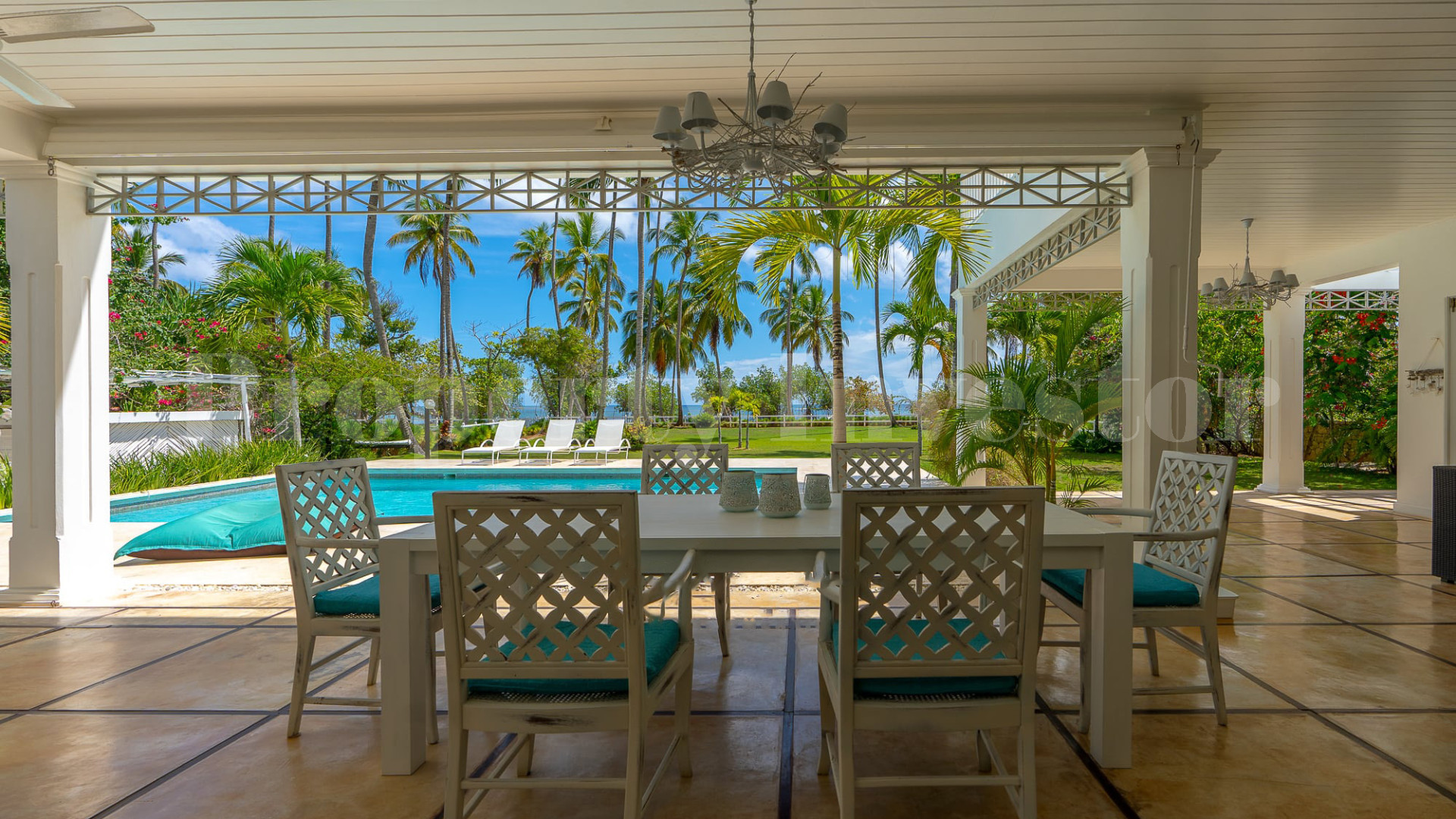 Magnificent 5 Bedroom Private Colonial Style Beachfront Villa for Sale in La Esperanza, Las Terrenas