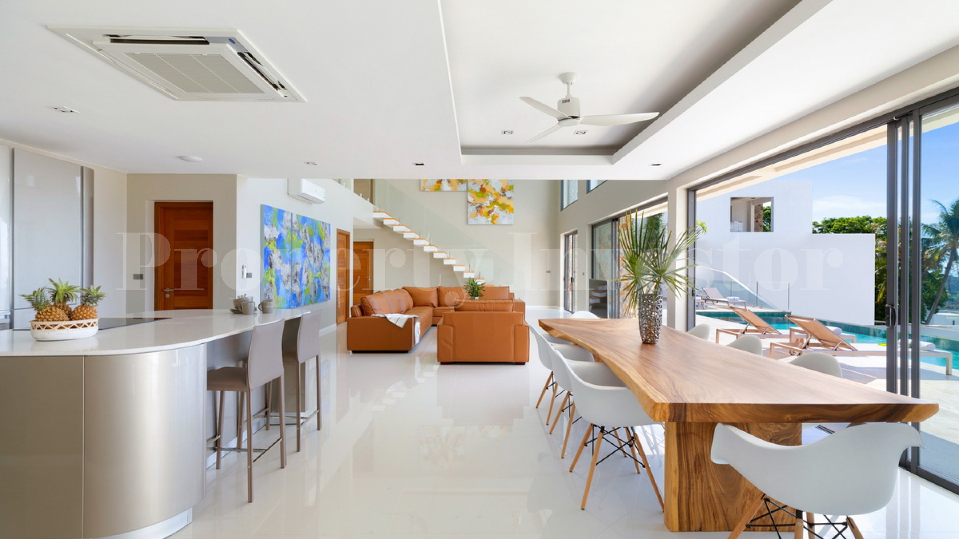 Фантастическая роскошная дизайнерская вилла с 4 спальнями с видом на море на о. Самуи