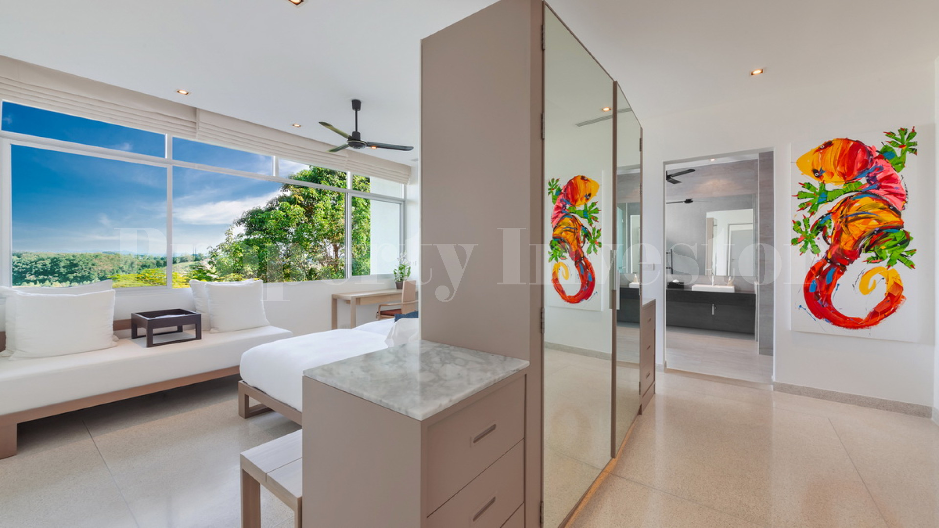 Неповторимая роскошная современная дизайнерская вилла в минималистическом стиле на 5 спален с изумительным выступающим инфинити бассейном на Пхукете