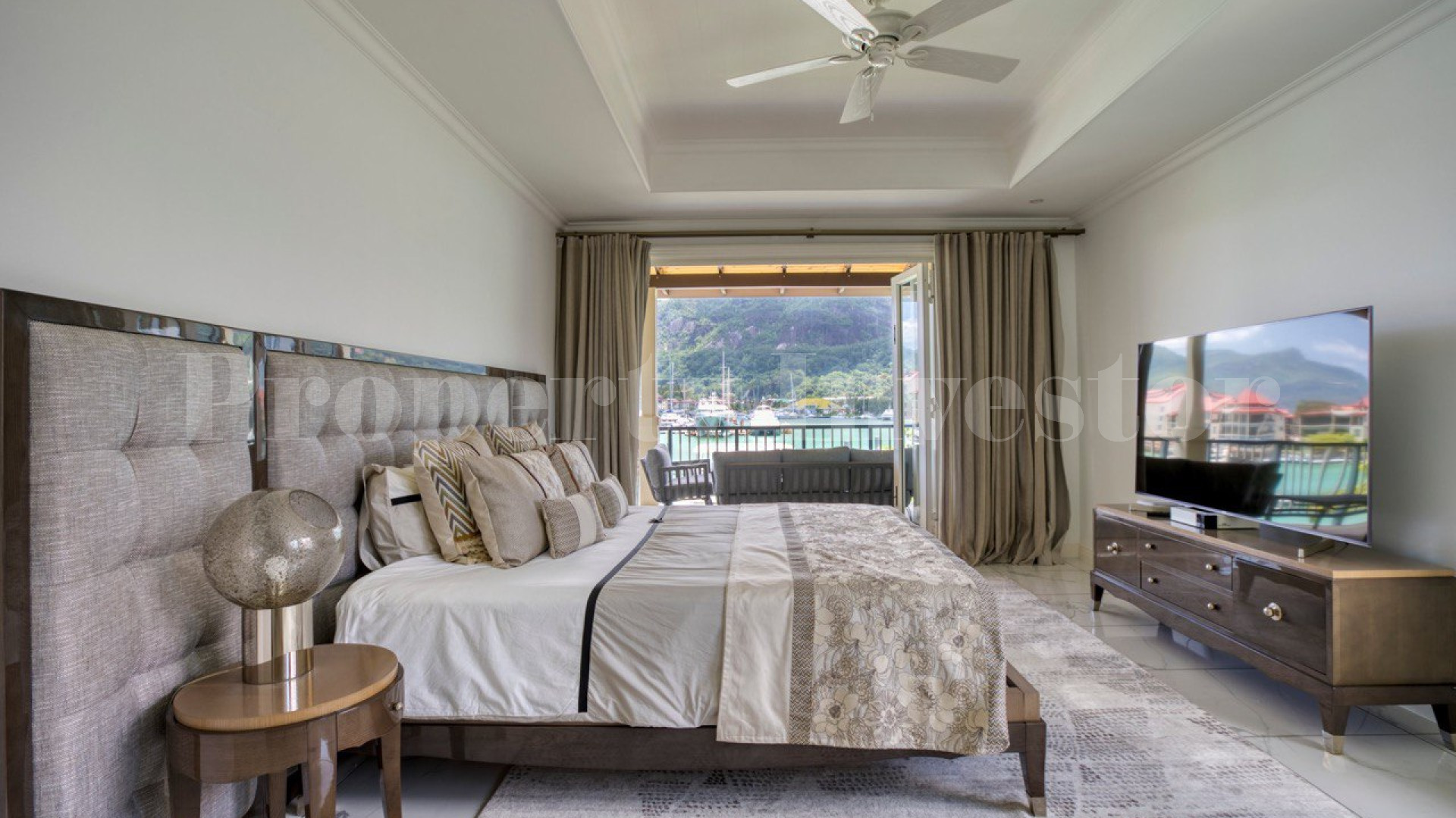 Custom Furnished 5 Bedroom Luxury Canal Front Villa with Private Cinema for Sale on Eden Island, Seychelles