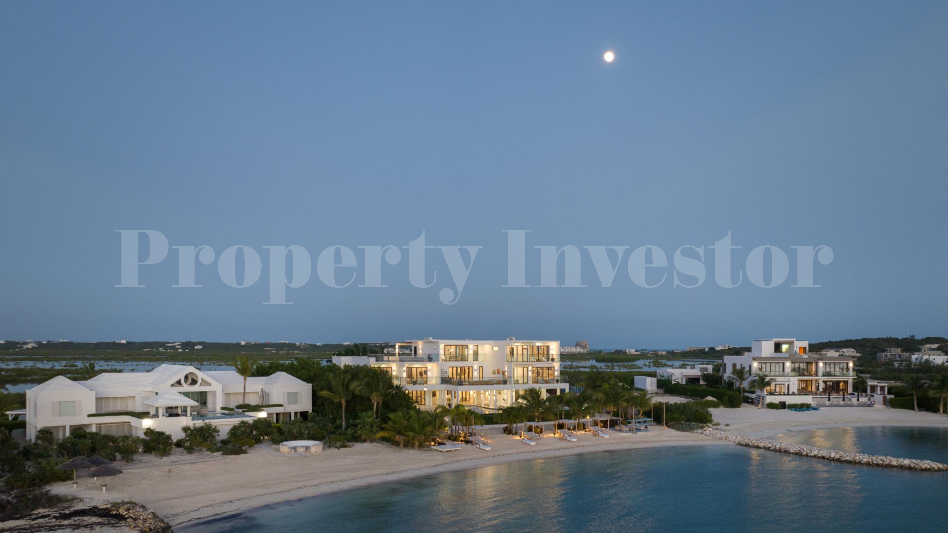 Premier 10 Bedroom Beachfront Trophy  Estate for Sale in Turtle Tail, Turks & Caicos