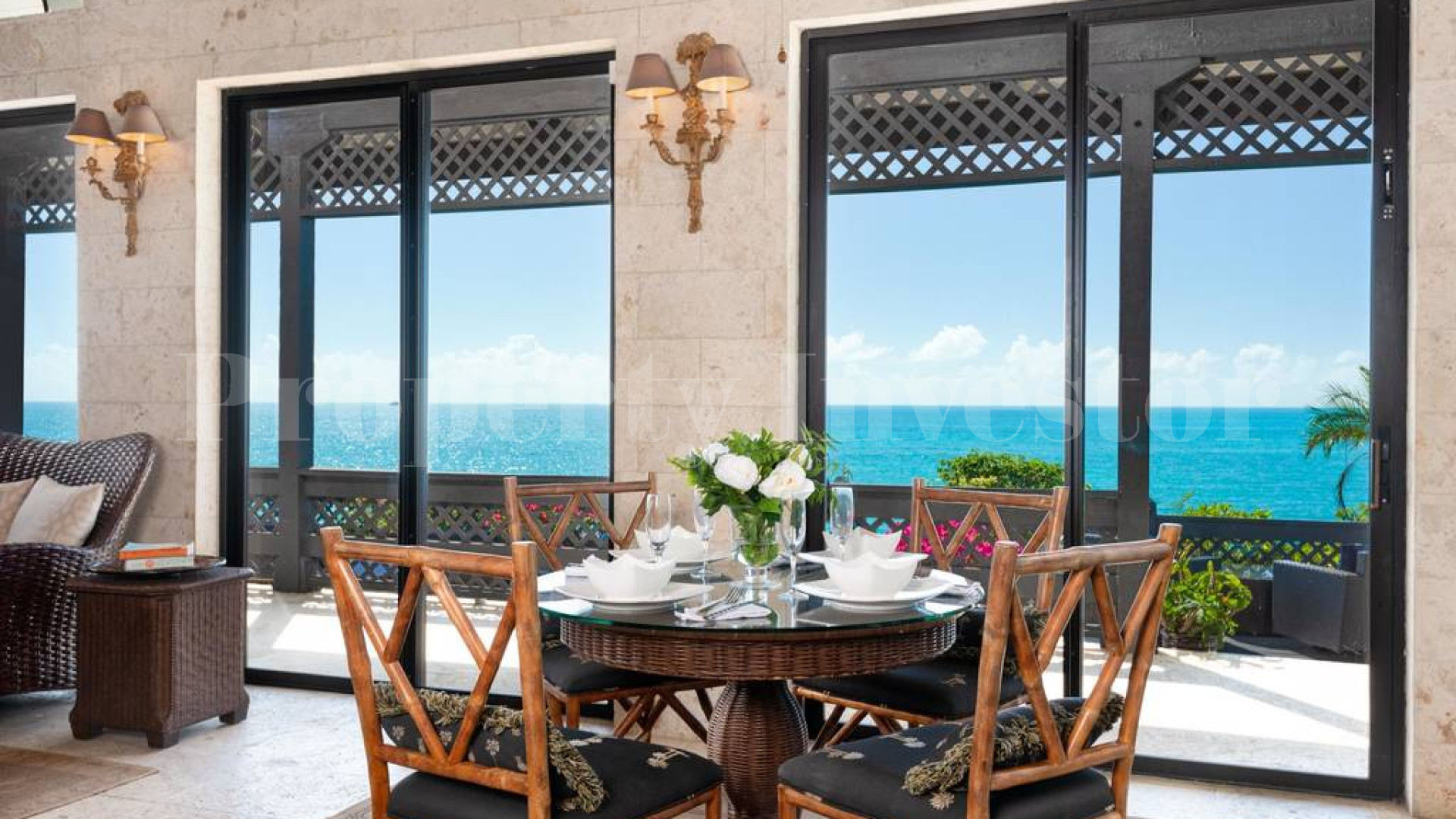 Incredible 6 Bedroom Luxury Oceanview Villa with Private Beach Access for Sale in Sapodilla Bay, Turks & Caicos