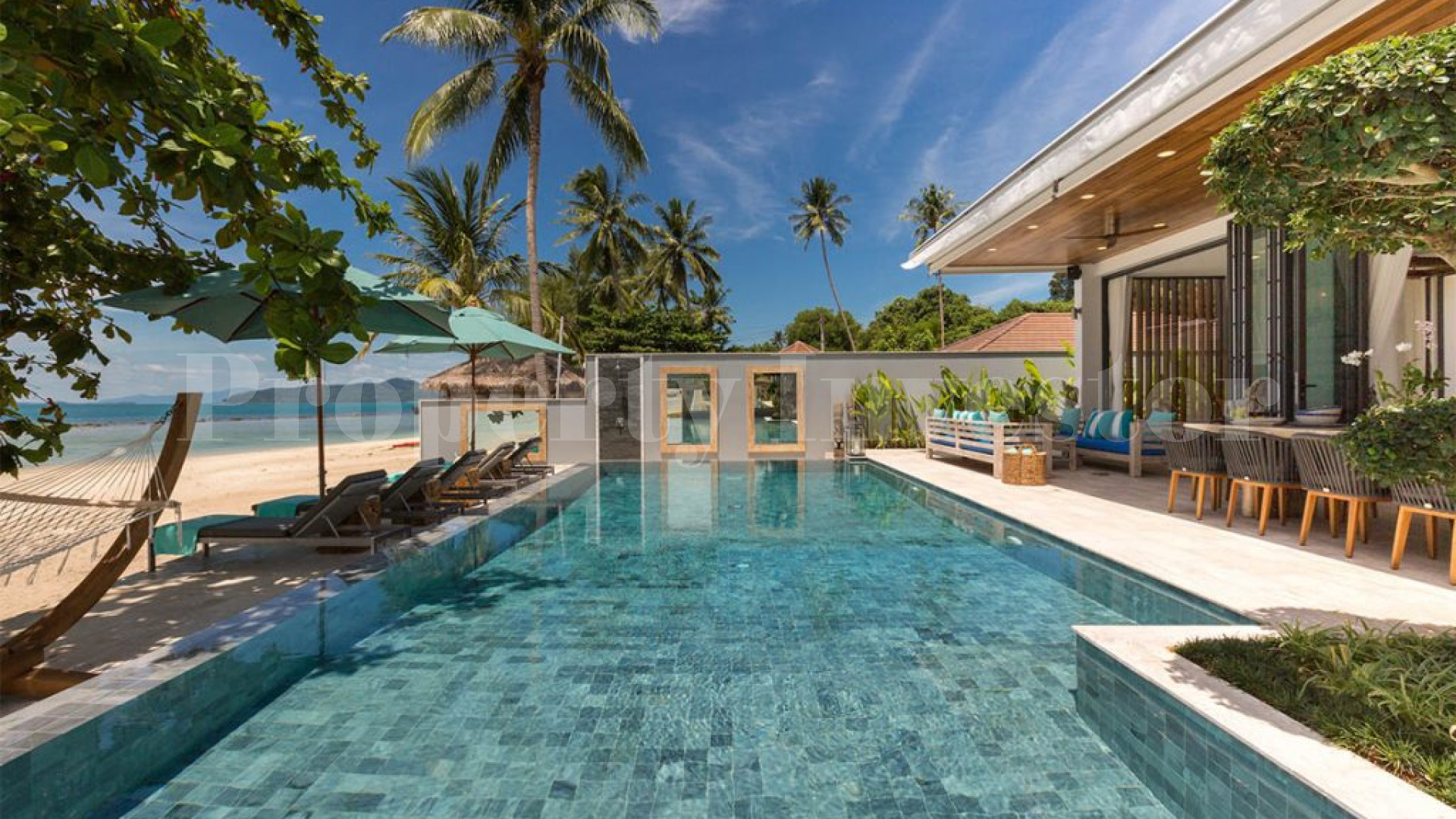 Breathtaking 6 Bedroom Beachfront Villa for Sale in Samui