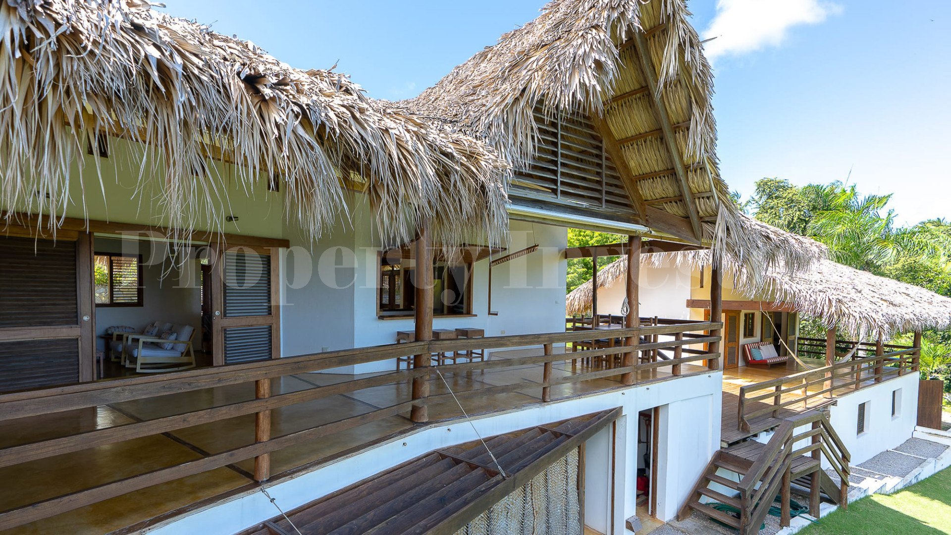 Эко ретрит на 5 спален с ручной отделкой с невероятными видами на океан и тропические сады рядом с Лас-Терренас, Доминиканская Республика