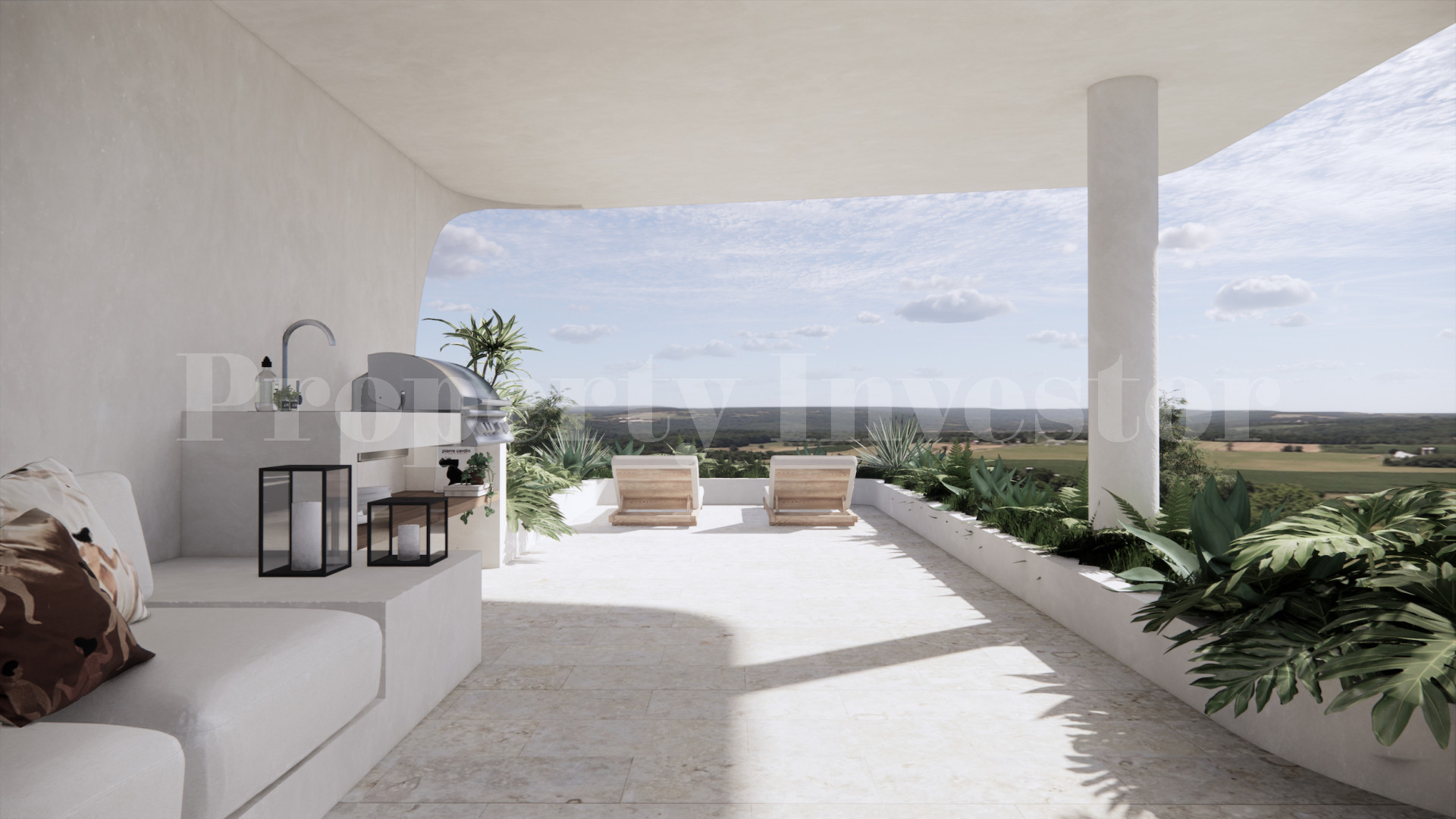 Продаётся современная роскошная вилла на 3 спальни с видом на океан под строительство от 395000$ в Улувату на Бали