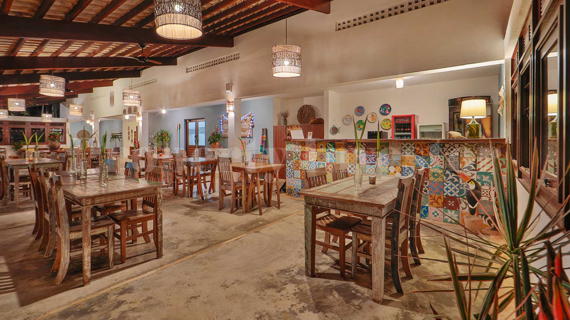 Stunning 8 Chalet Boutique Beachfront Hotel & Gourmet Restaurant Accessible to the Public for Sale in Japaratinga, Brazil