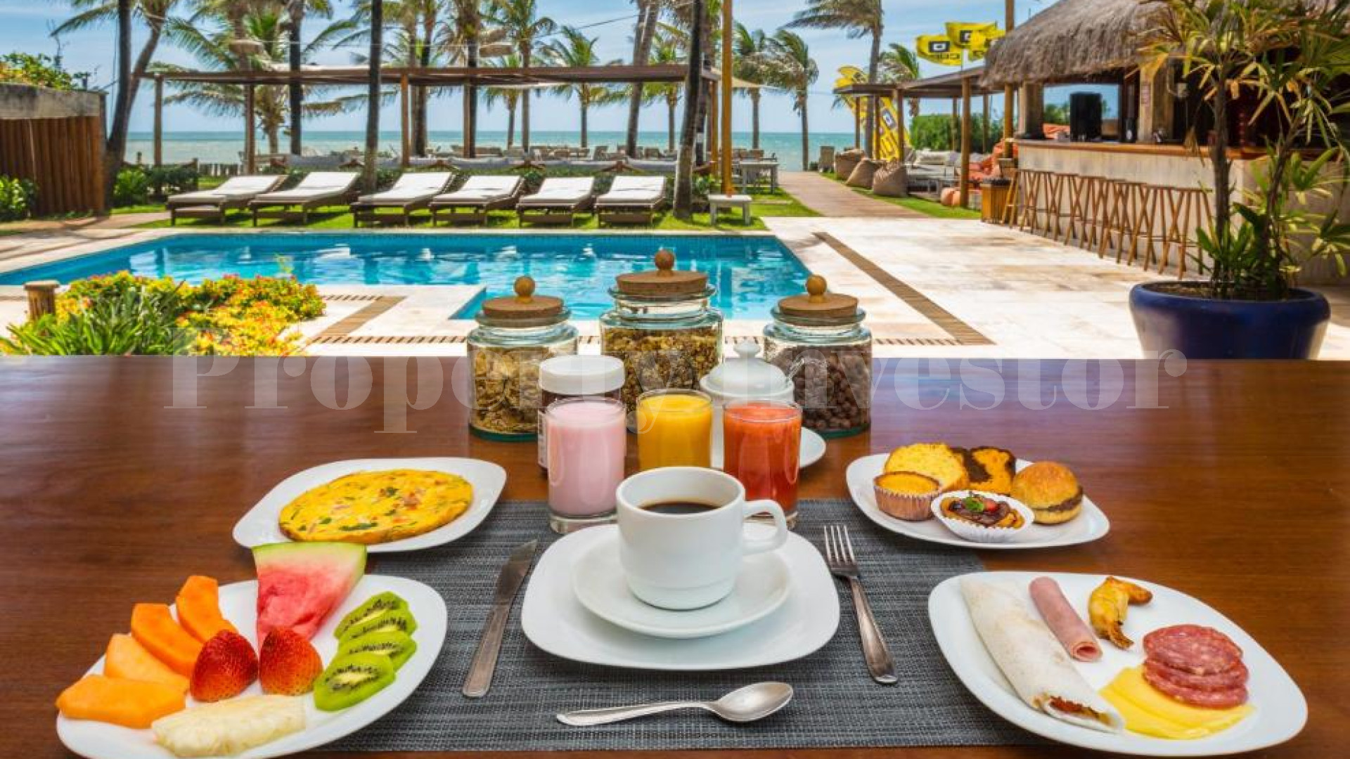 Established 24 Room Boutique Beachfront Kite Surfing Resort for Sale in Cumbuco, Brazil