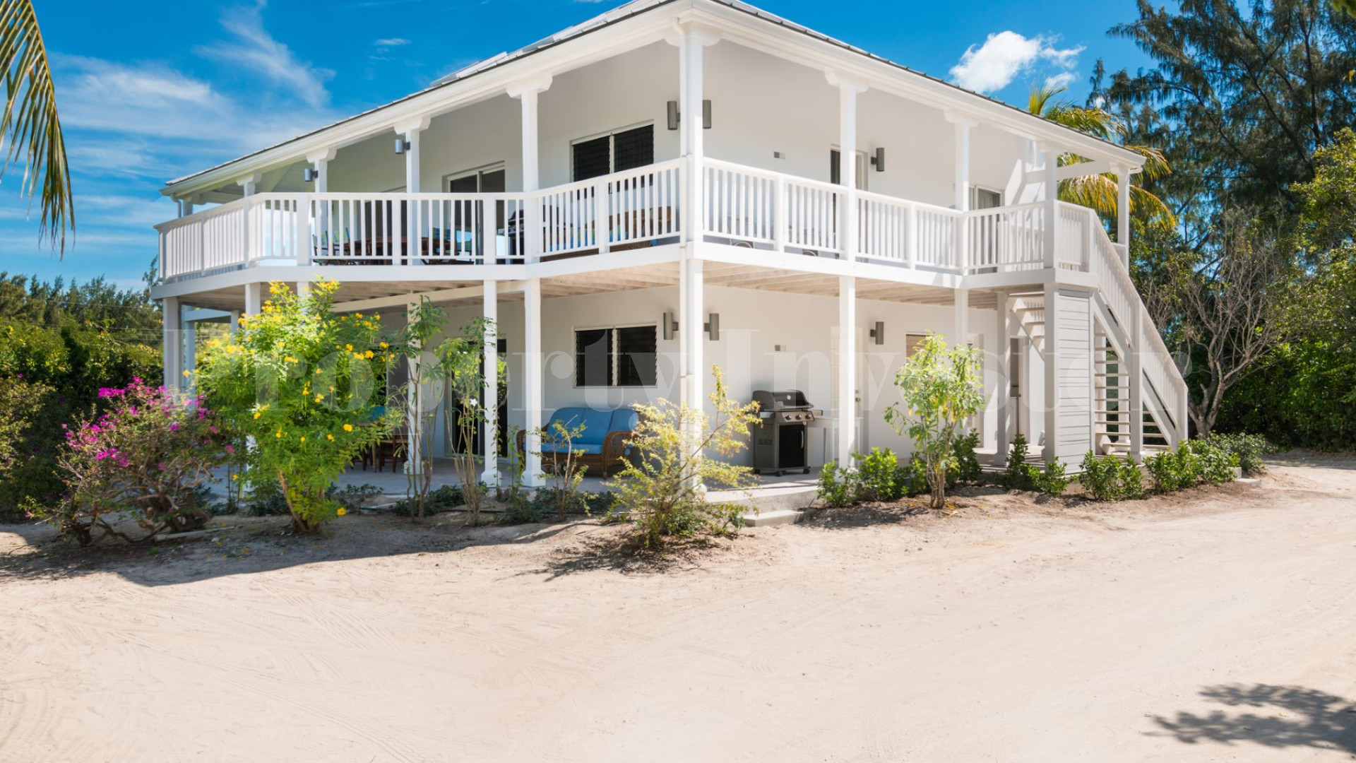 Beautiful 6 Bedroom Caribbean Style Luxury Beachfront Villa with Private Beach Access for Sale in Grace Bay, Turks & Caicos