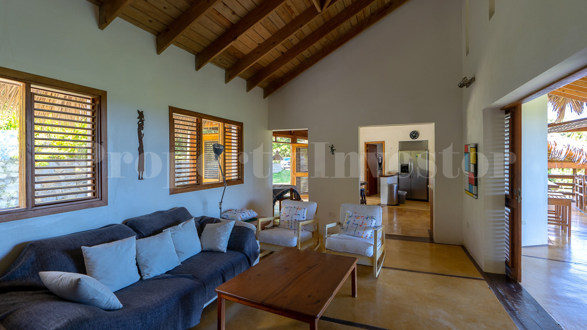 Эко ретрит на 5 спален с ручной отделкой с невероятными видами на океан и тропические сады рядом с Лас-Терренас, Доминиканская Республика